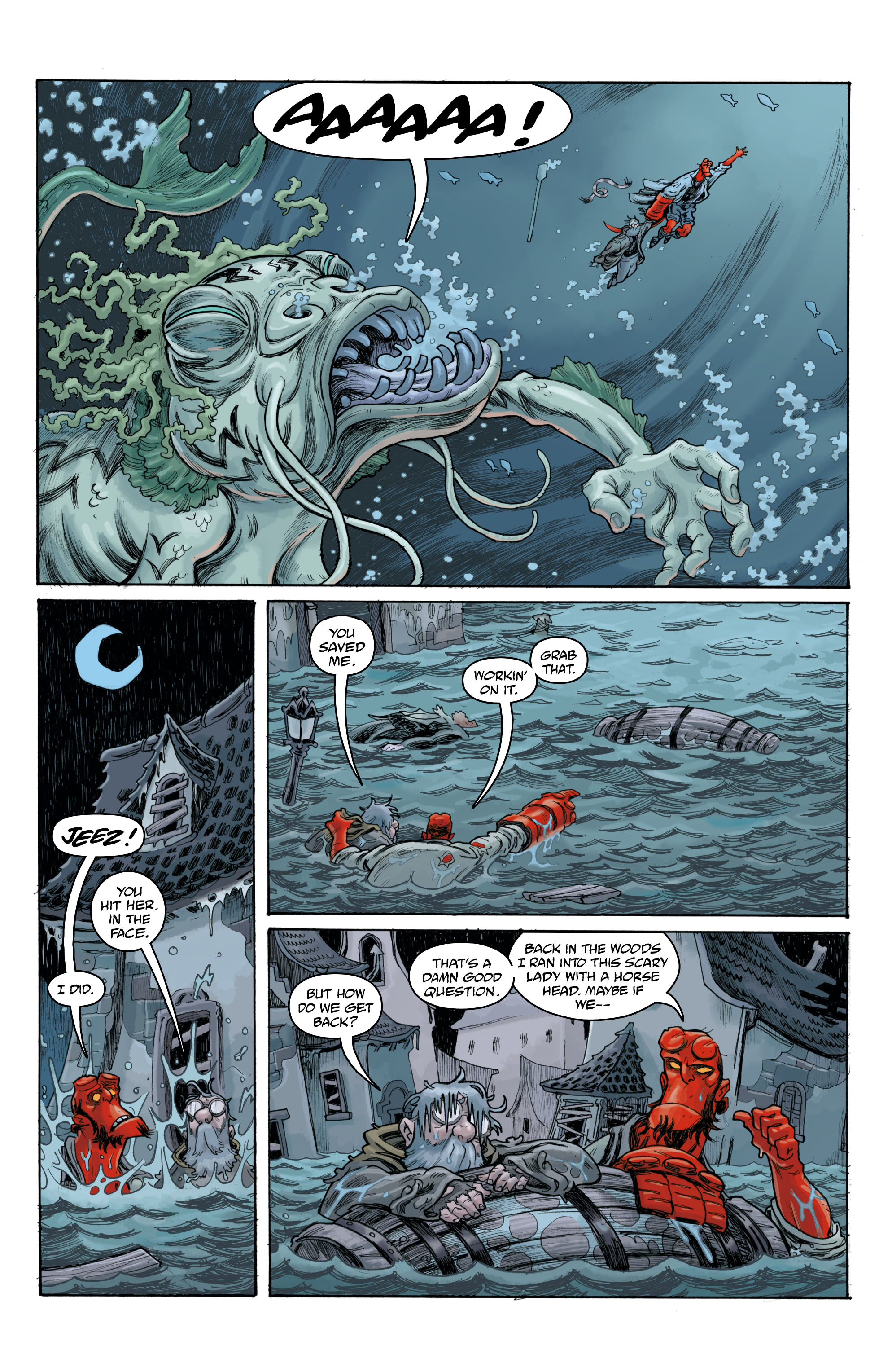Read online Hellboy and the B.P.R.D.: Time is a River comic -  Issue # Full - 19