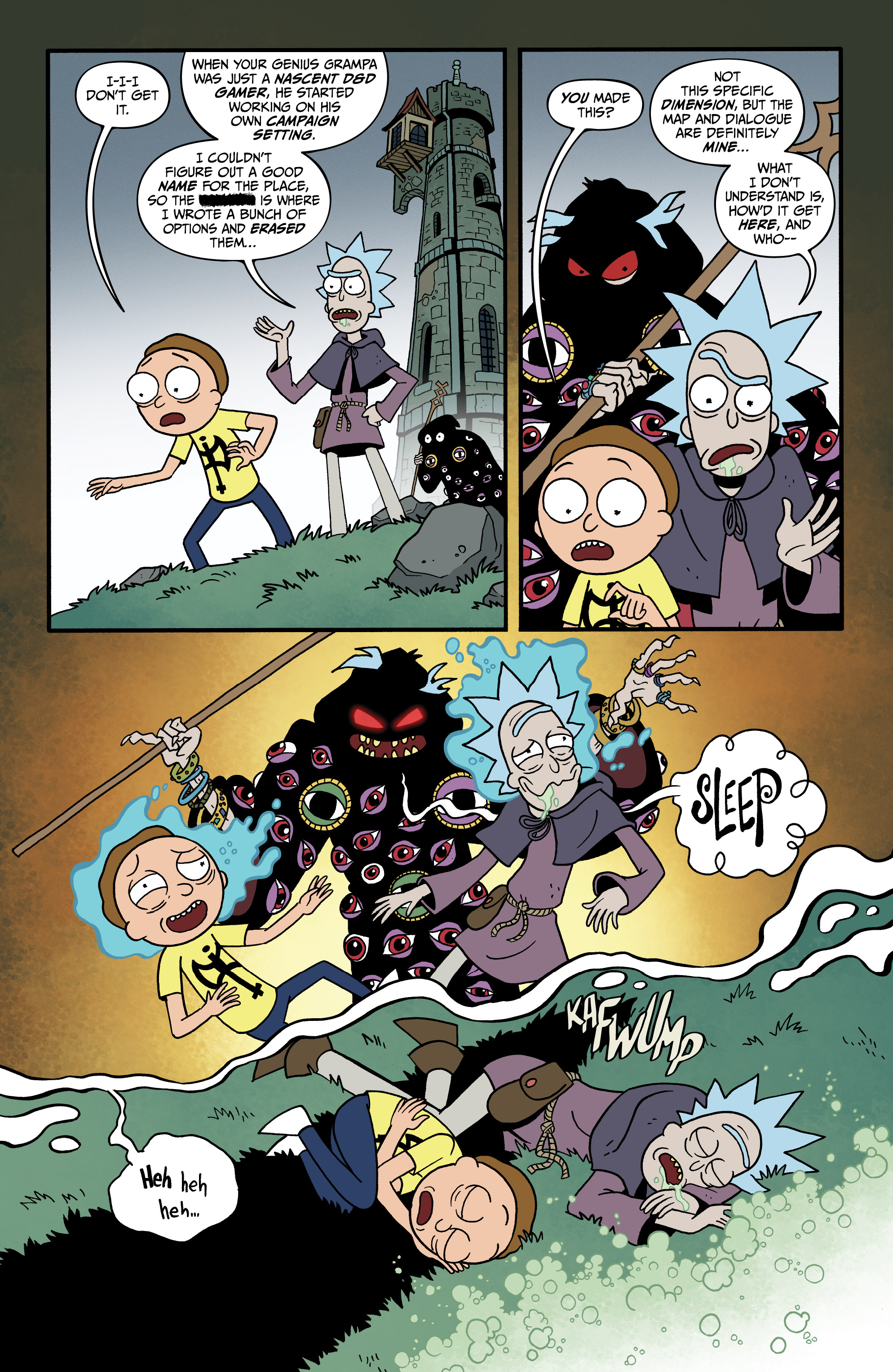 Read online Rick and Morty vs. Dungeons & Dragons II: Painscape comic -  Issue #1 - 15