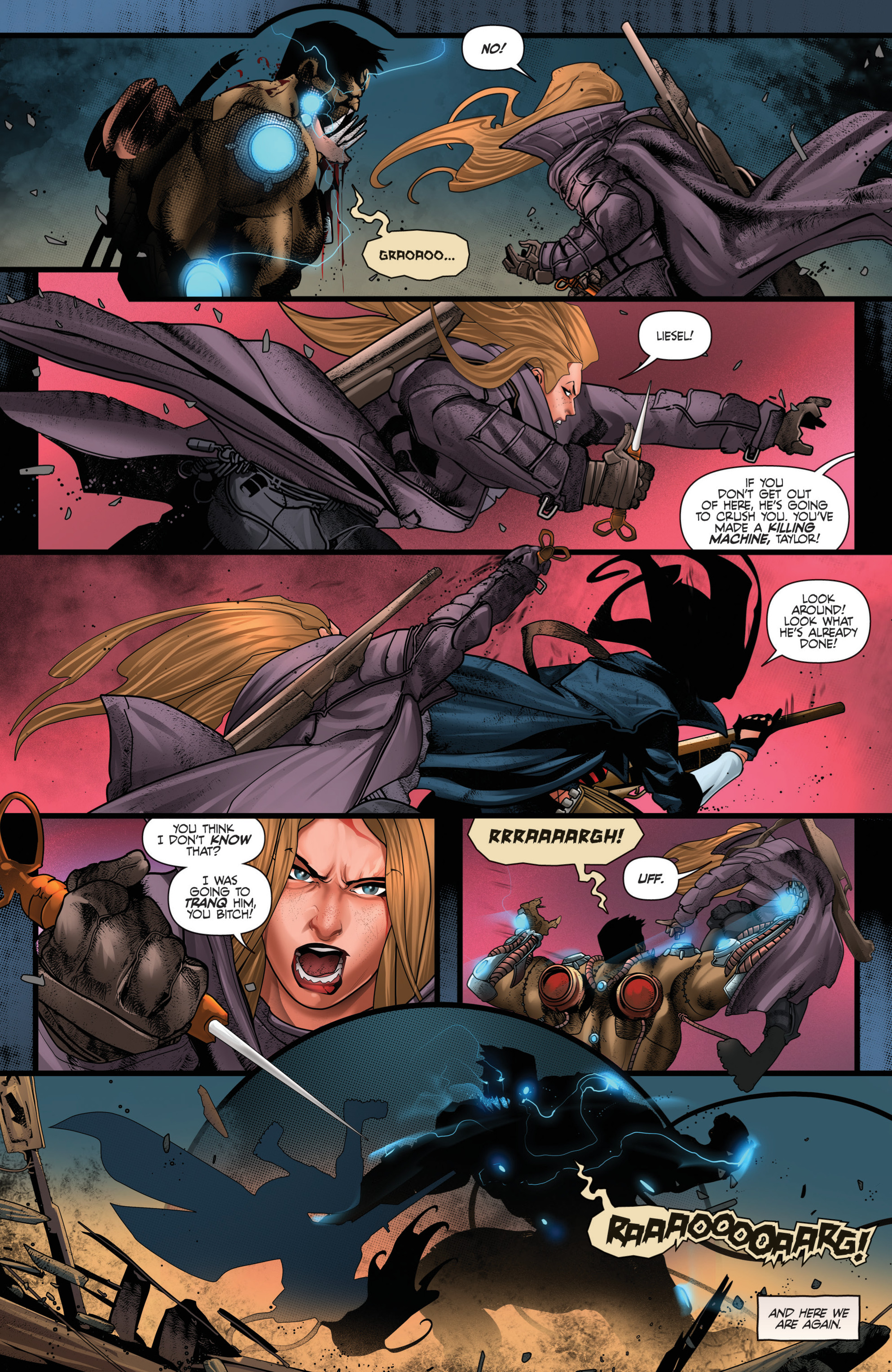 Read online Van Helsing vs Frankenstein comic -  Issue #4 - 14