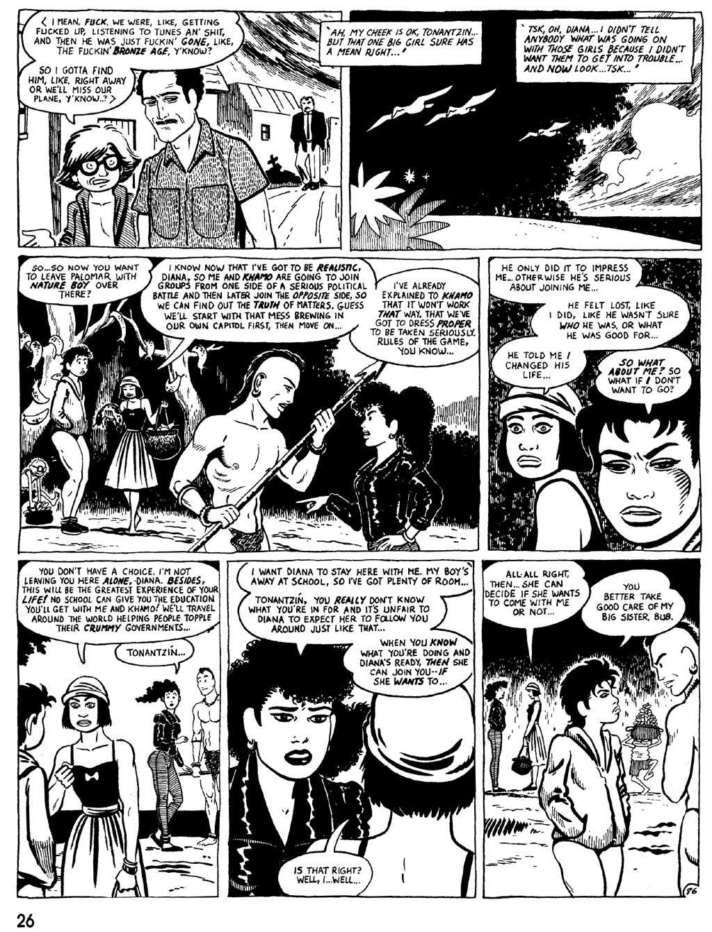 Read online Love and Rockets (1982) comic -  Issue #26 - 28