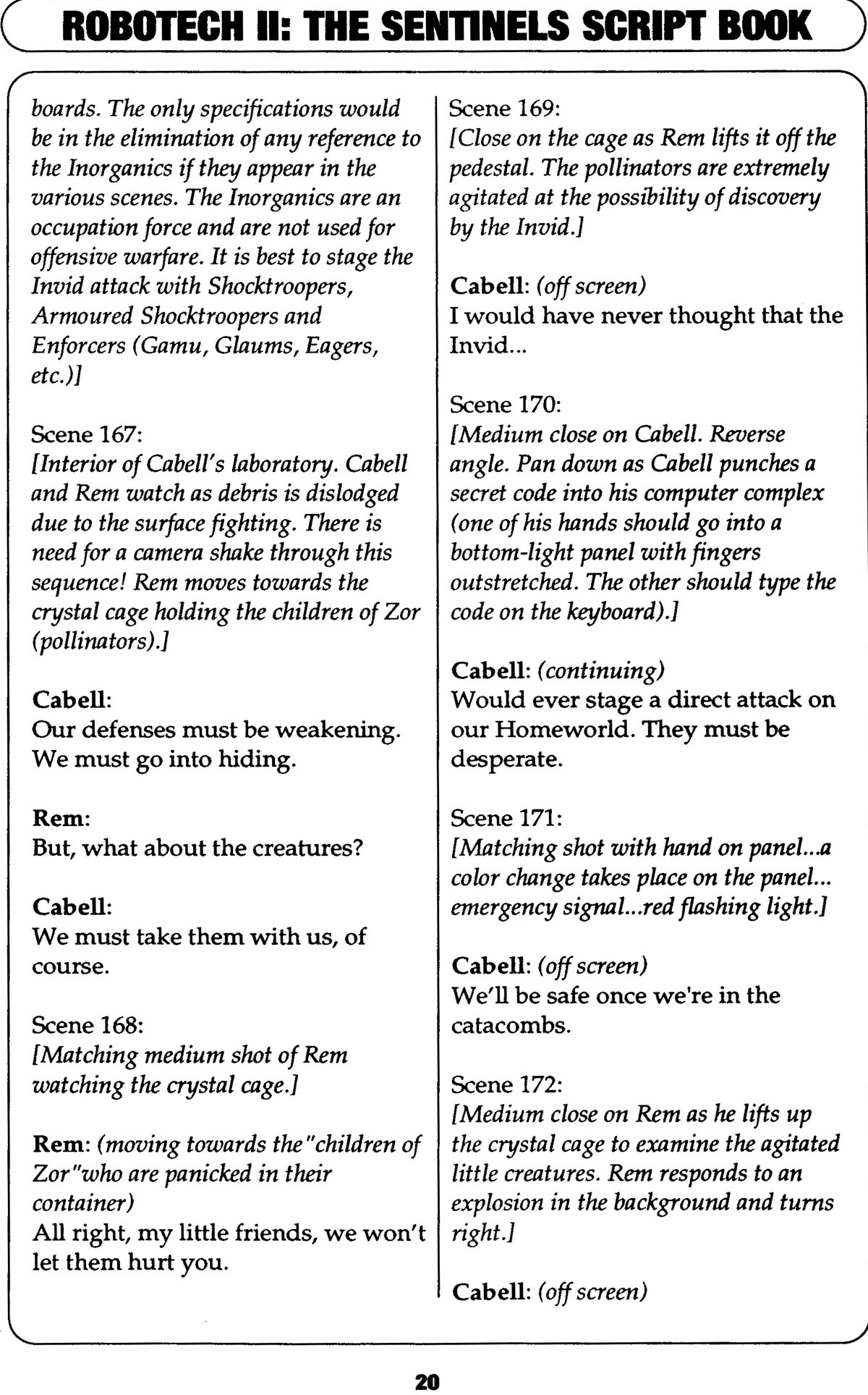 Read online Robotech II: The Sentinels comic -  Issue # _Script Book 1 - 24