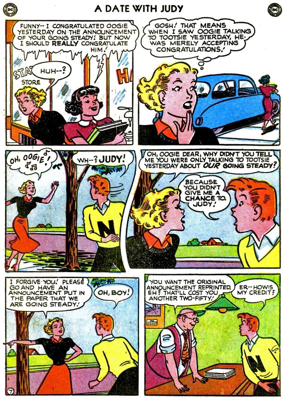 Read online A Date with Judy comic -  Issue #18 - 47