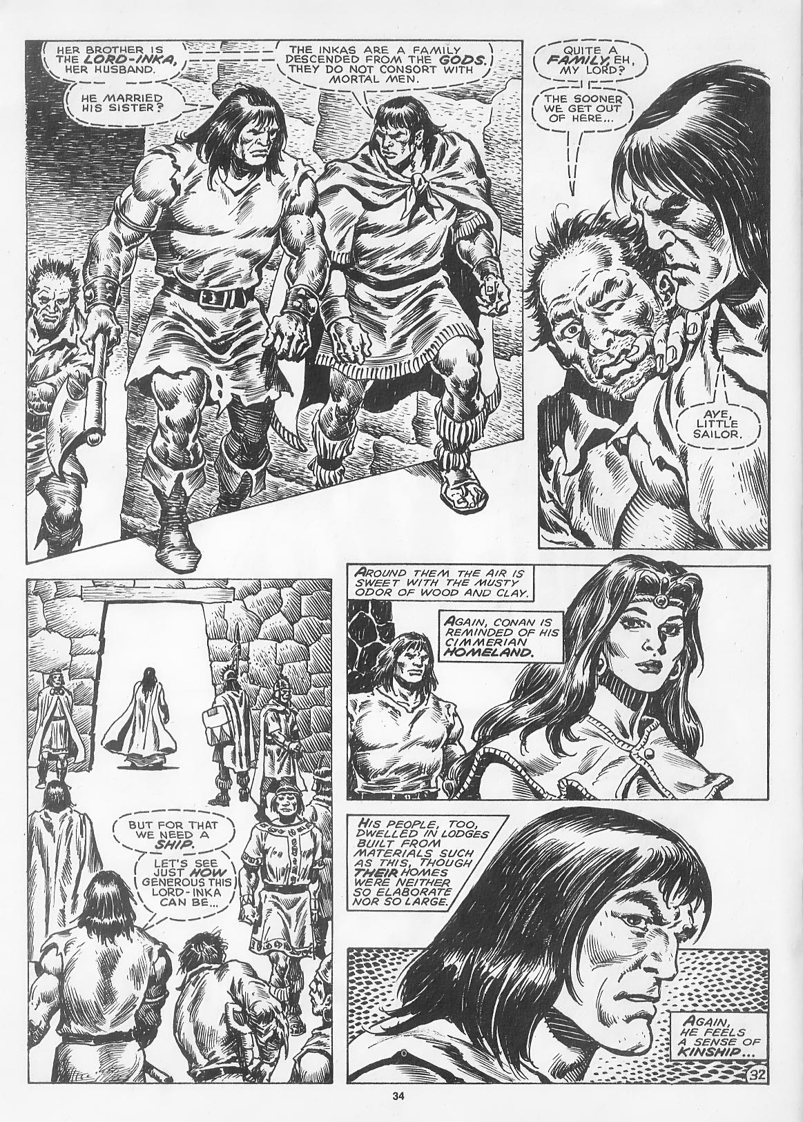 Read online The Savage Sword Of Conan comic -  Issue #166 - 36