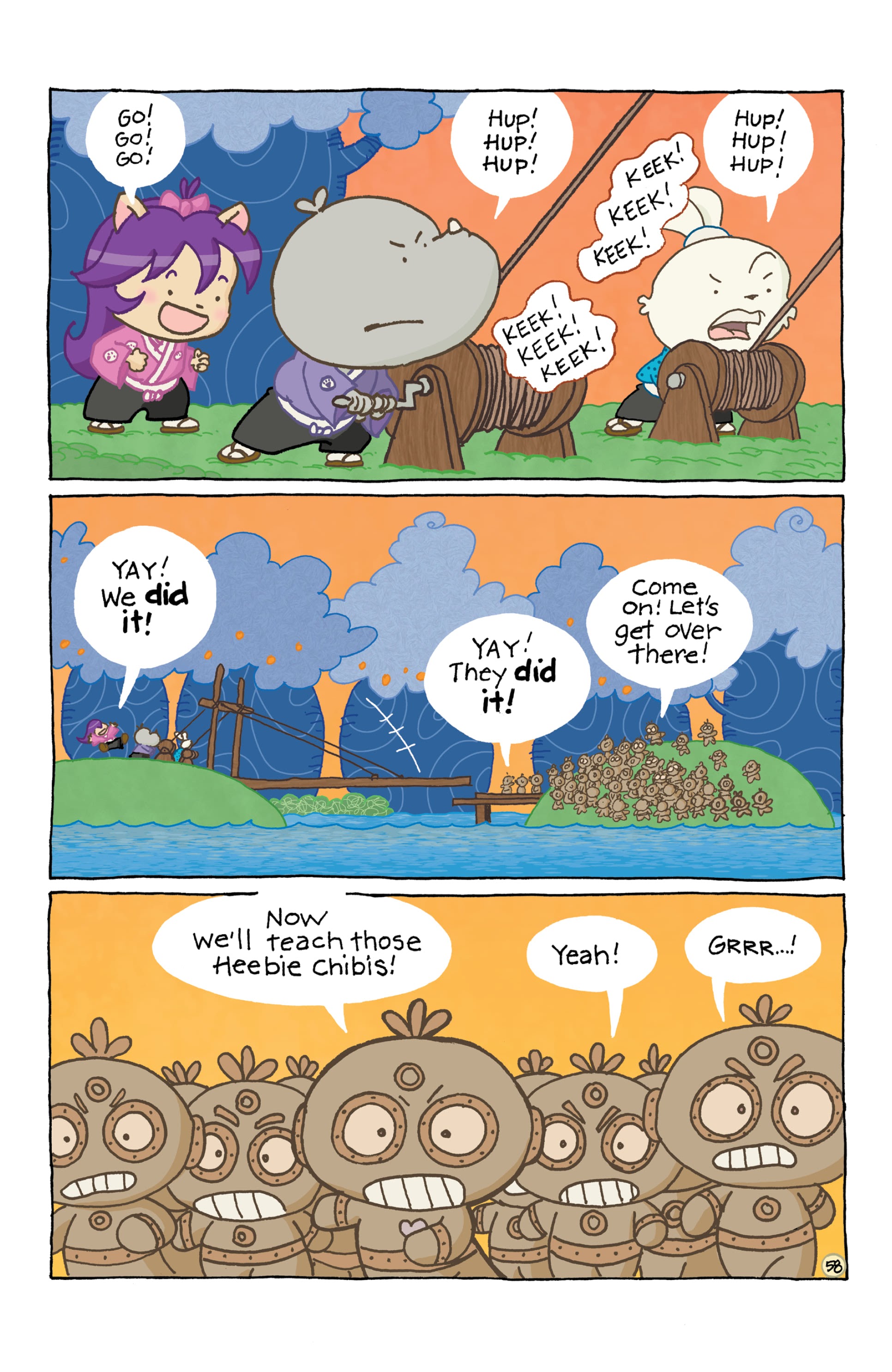 Read online Chibi-Usagi: Attack of the Heebie Chibis comic -  Issue # TPB - 62