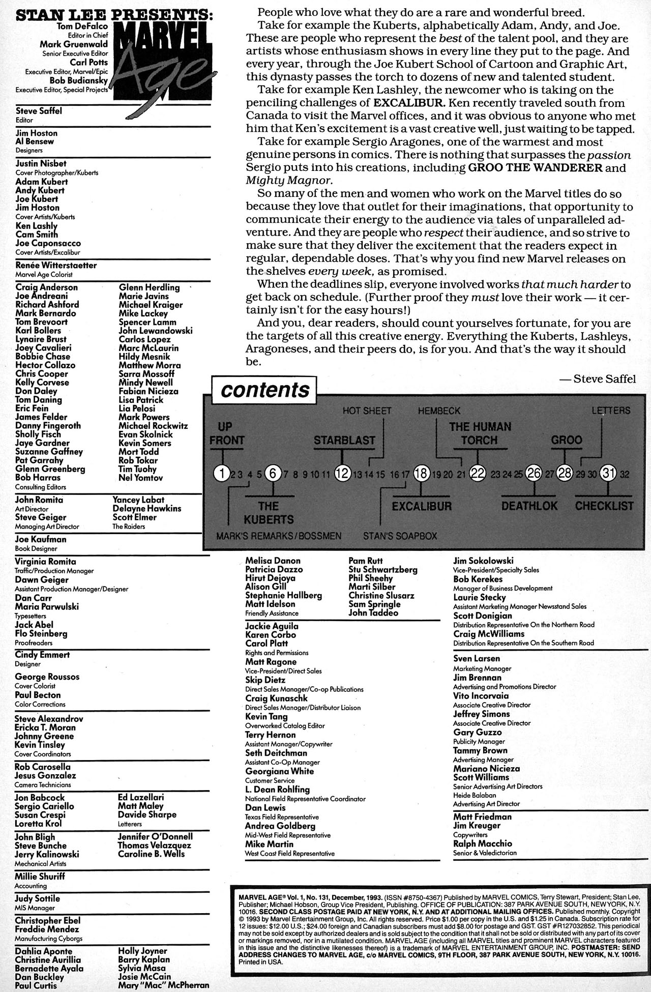 Read online Marvel Age comic -  Issue #131 - 2