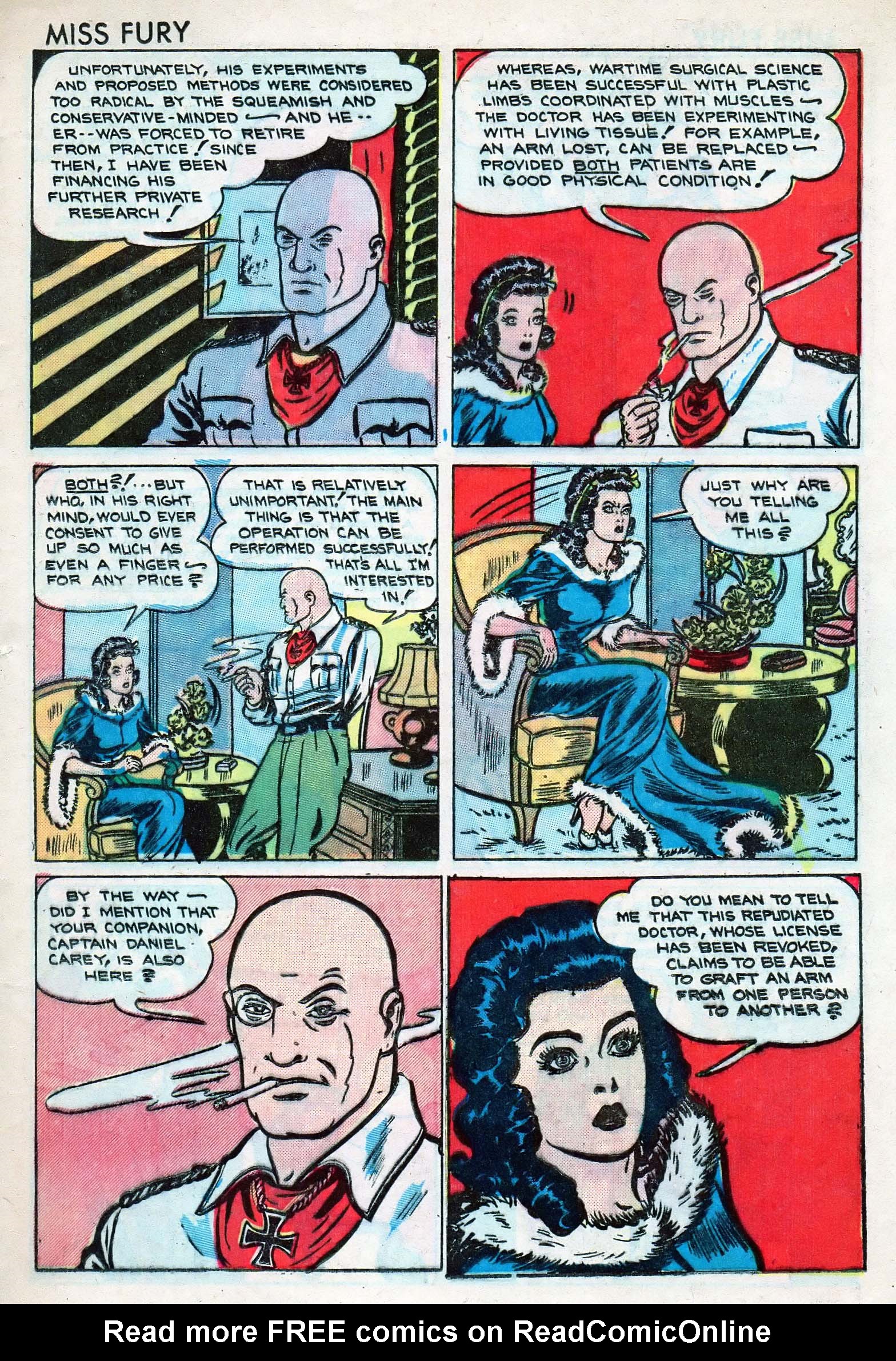 Read online Miss Fury (1942) comic -  Issue #5 - 35