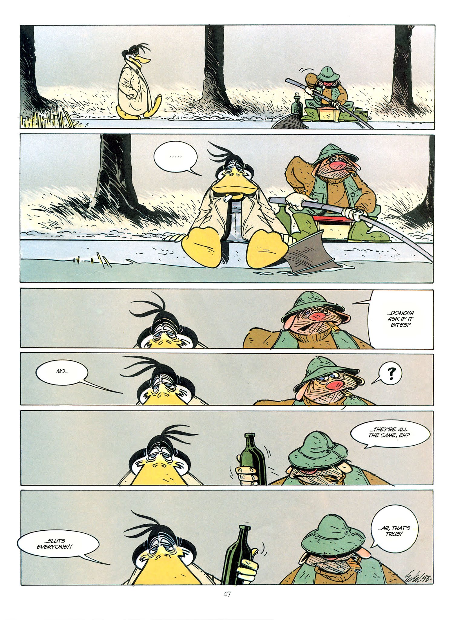 Read online Une enquête de l'inspecteur Canardo comic -  Issue #8 - 48