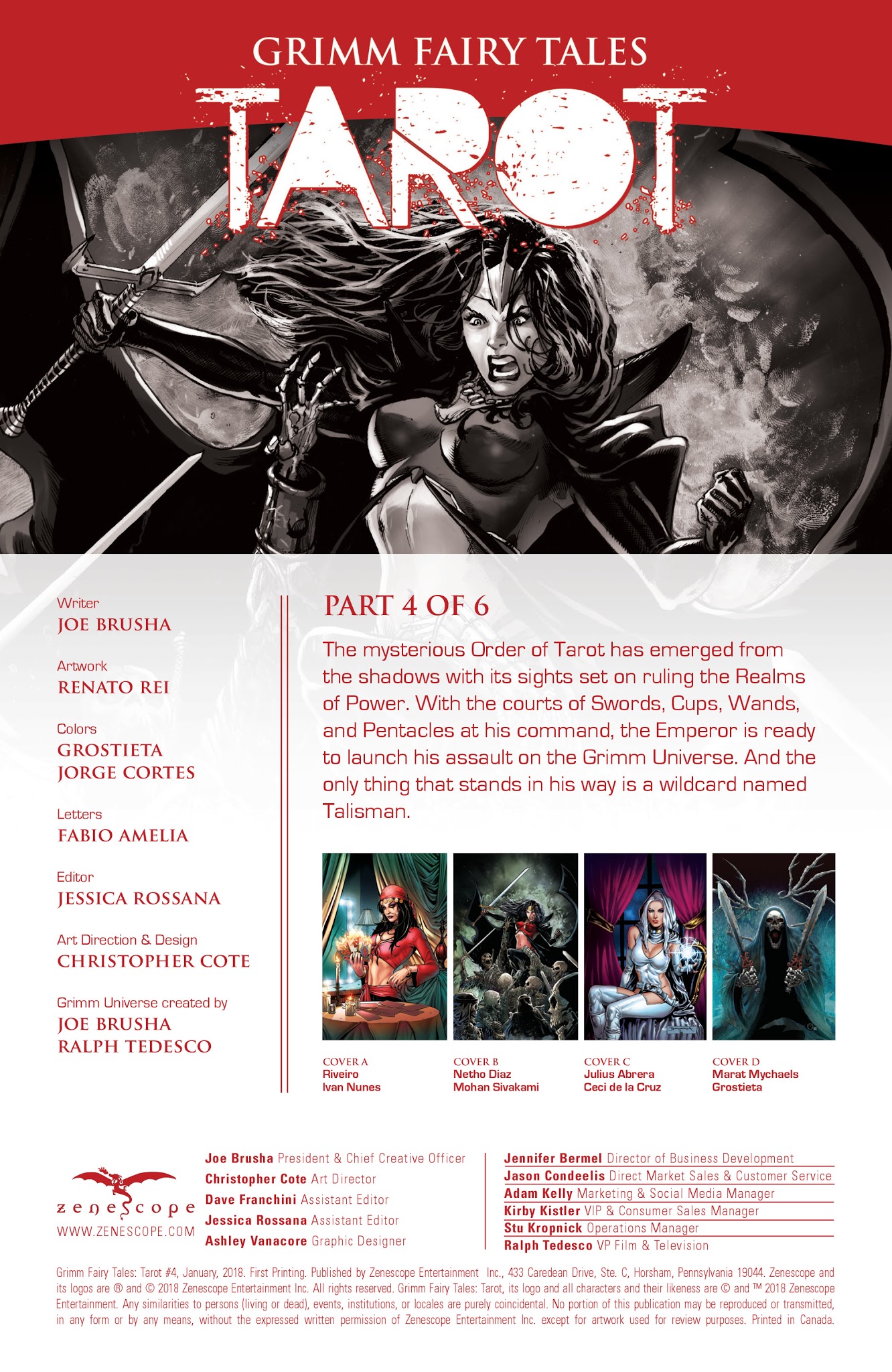 Read online Grimm Fairy Tales: Tarot comic -  Issue #4 - 2