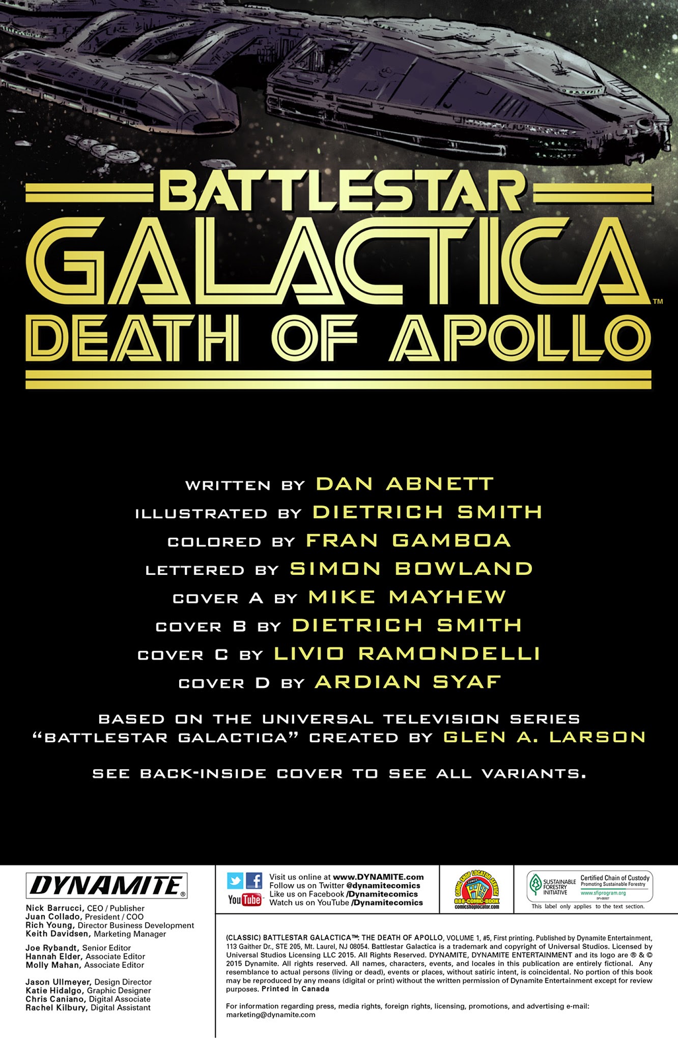 Read online Classic Battlestar Galactica: The Death of Apollo comic -  Issue #5 - 2