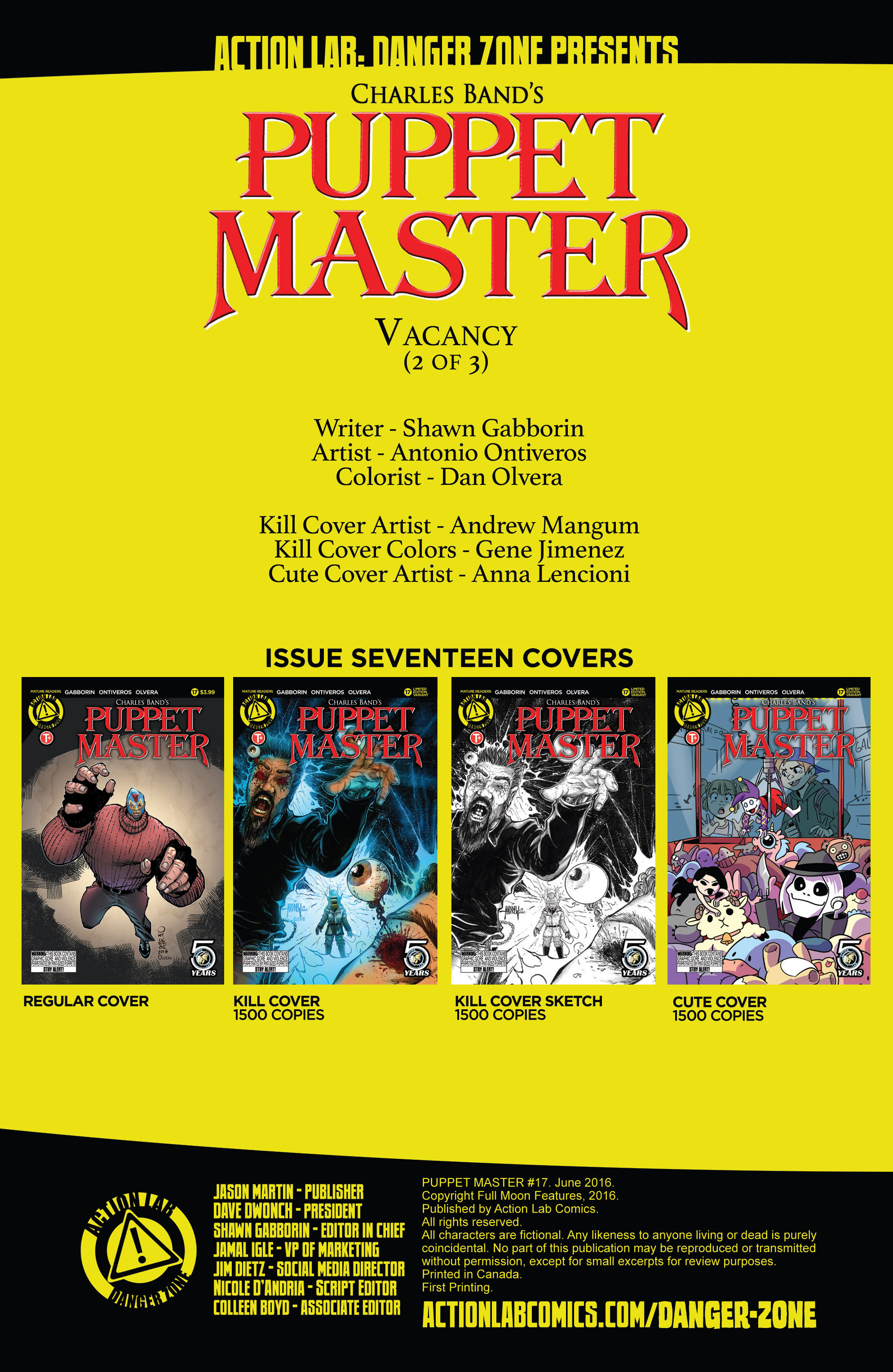 Read online Puppet Master (2015) comic -  Issue #17 - 2
