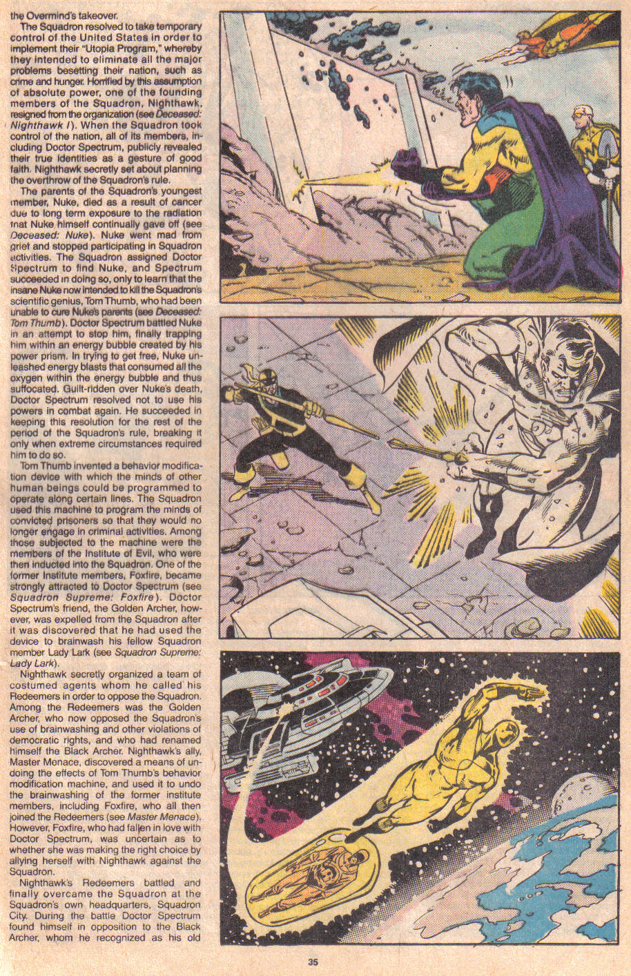 Read online The Official Handbook of the Marvel Universe: Update '89 comic -  Issue #2 - 37