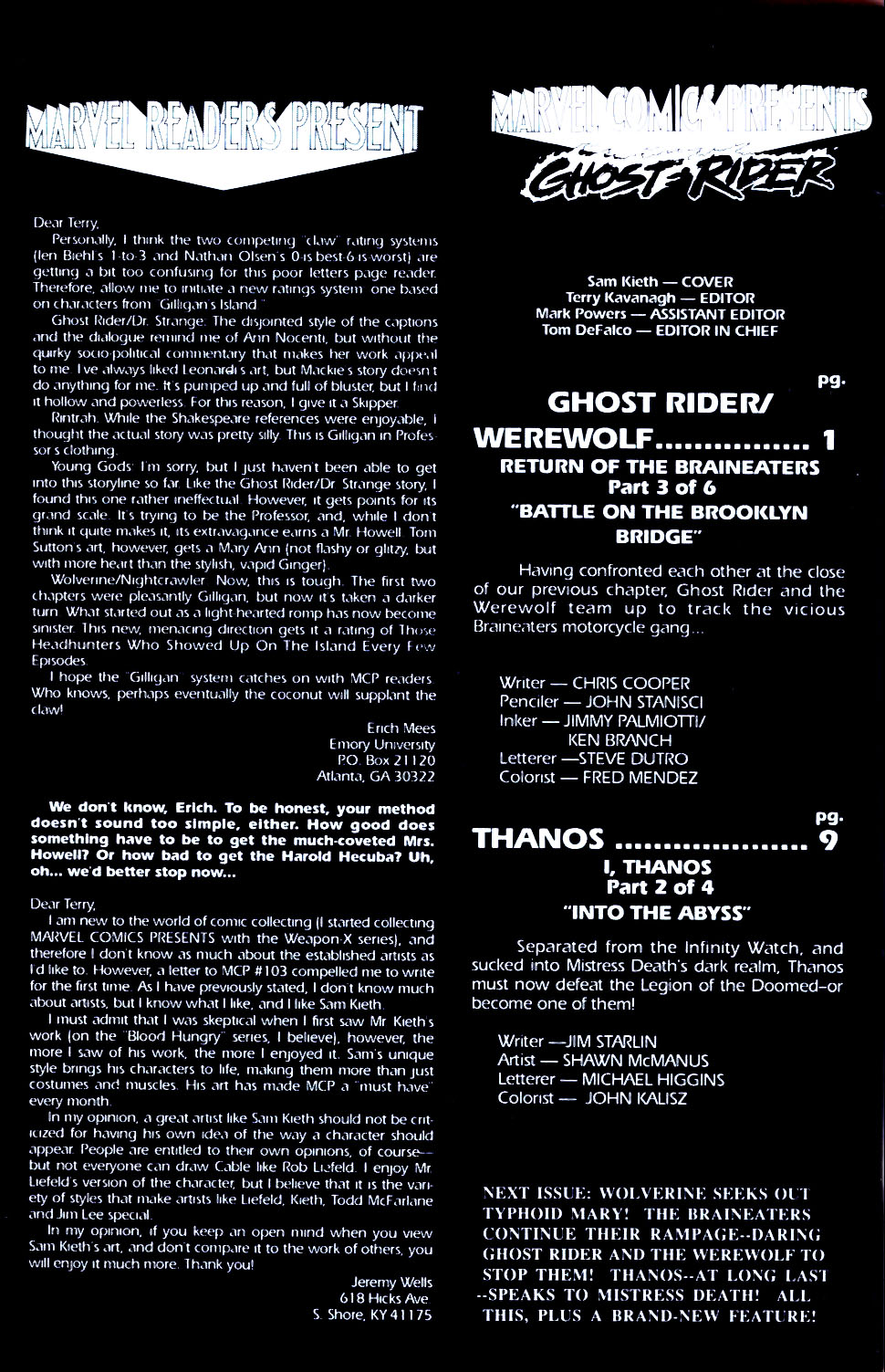 Read online Marvel Comics Presents (1988) comic -  Issue #109 - 20