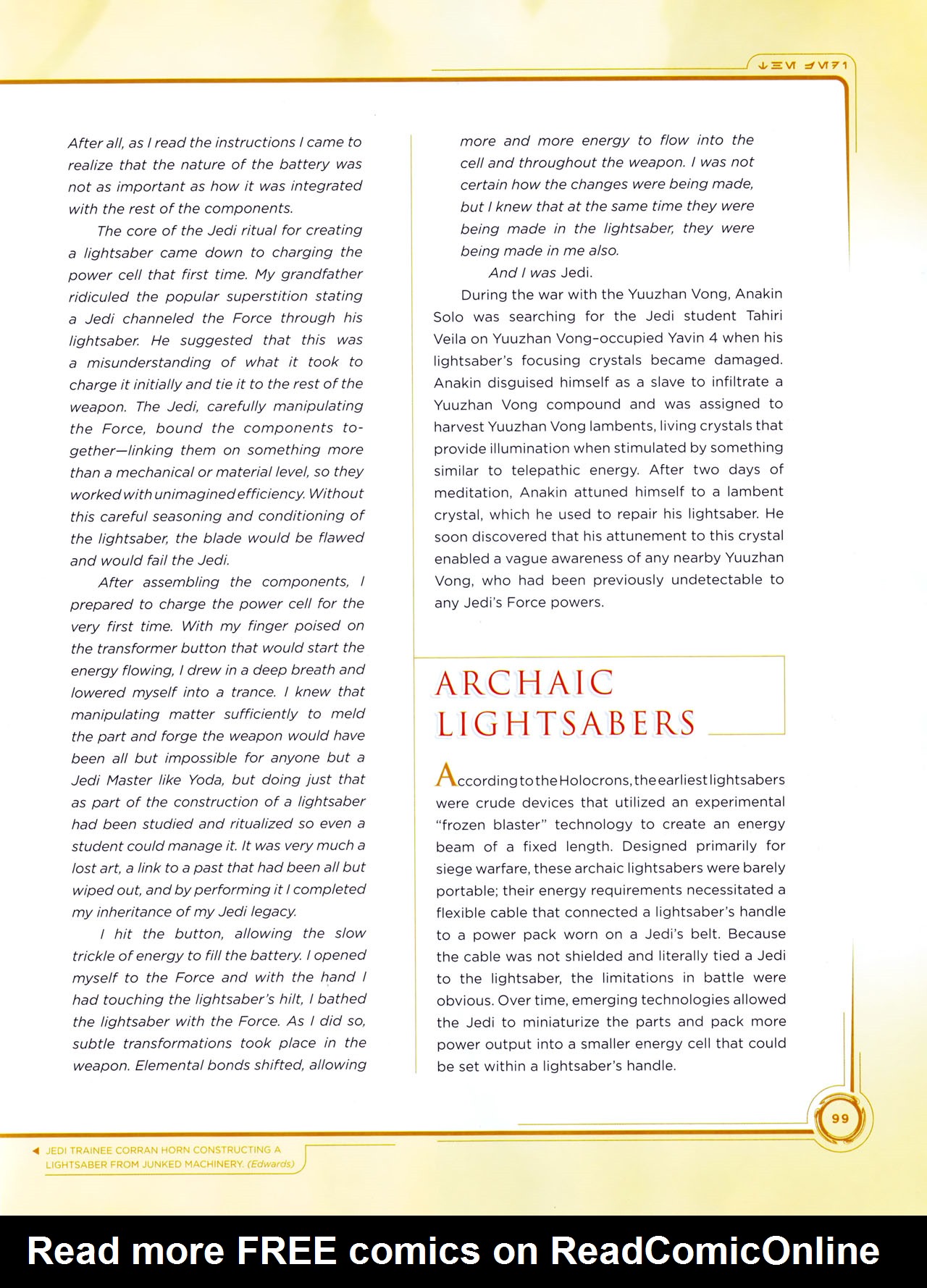 Read online Star Wars: Jedi vs. Sith - The Essential Guide To The Force comic -  Issue # TPB (Part 2) - 22