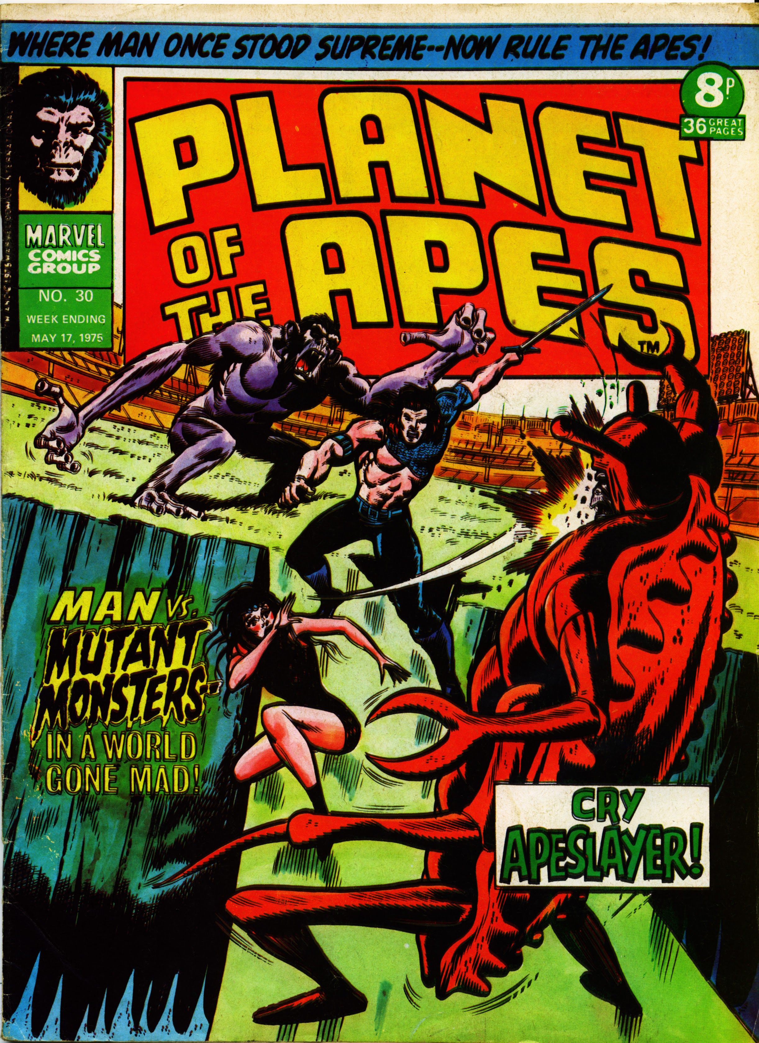 Read online Planet of the Apes (1974) comic -  Issue #30 - 1