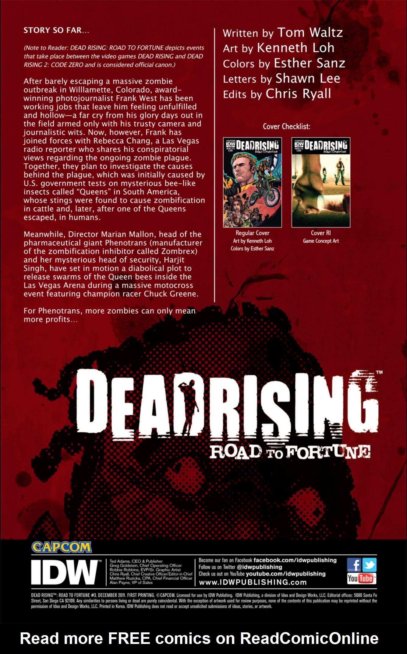 Read online Dead Rising: Road to Fortune comic -  Issue #3 - 3