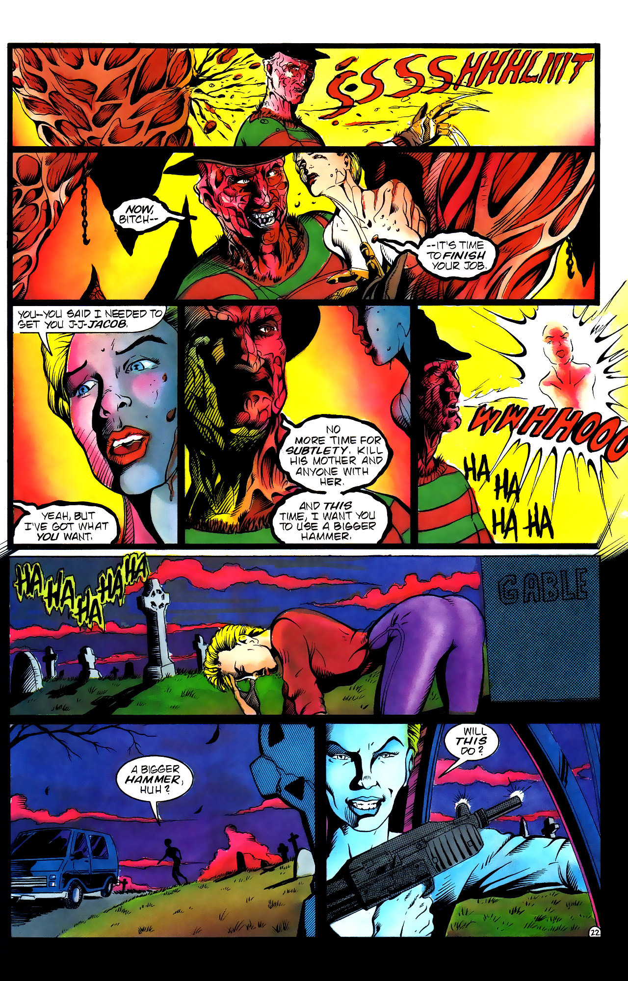 Read online Nightmares On Elm Street comic -  Issue #4 - 22