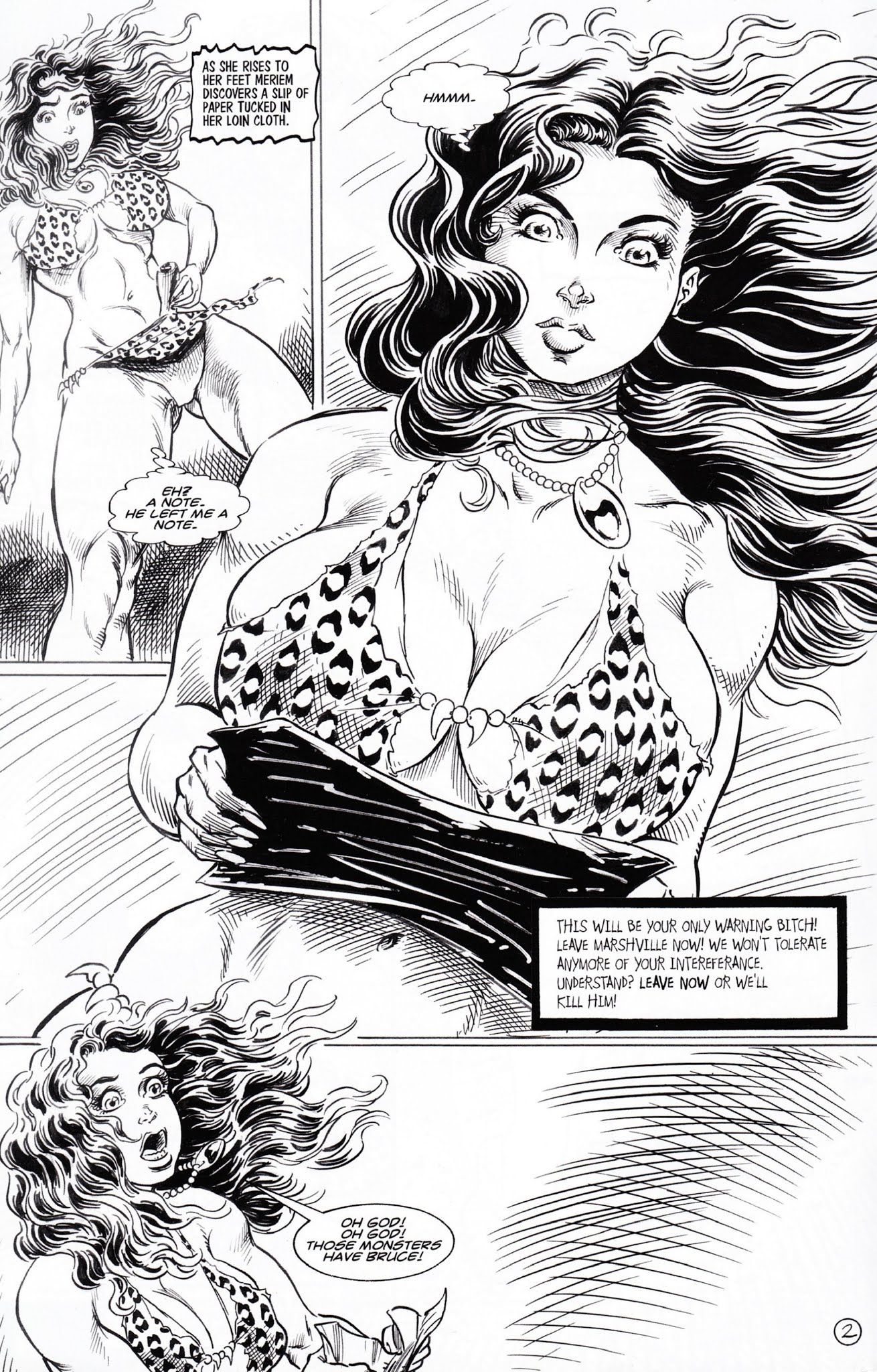 Read online Cavewoman: Gangster comic -  Issue #3 - 4