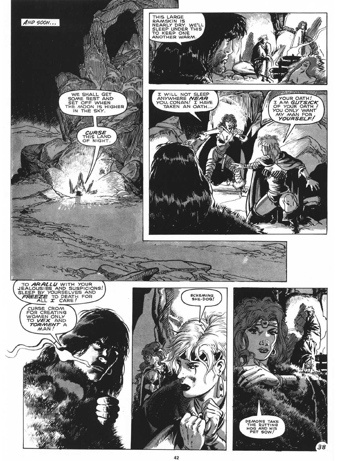 Read online The Savage Sword Of Conan comic -  Issue #170 - 44