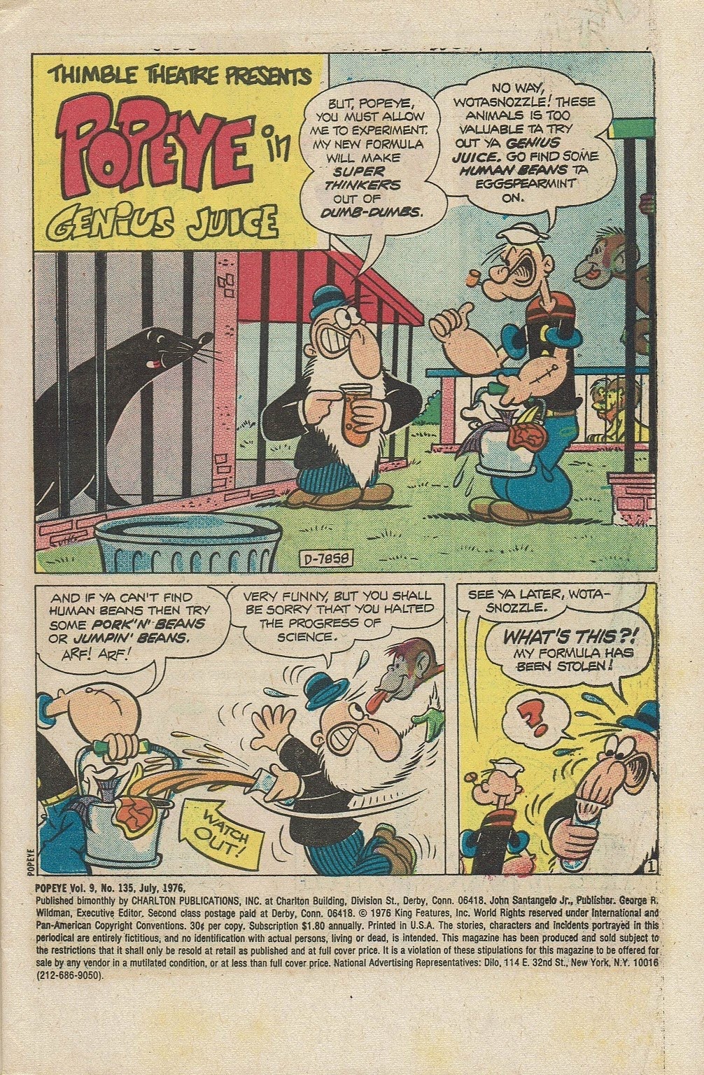 Read online Popeye (1948) comic -  Issue #135 - 3