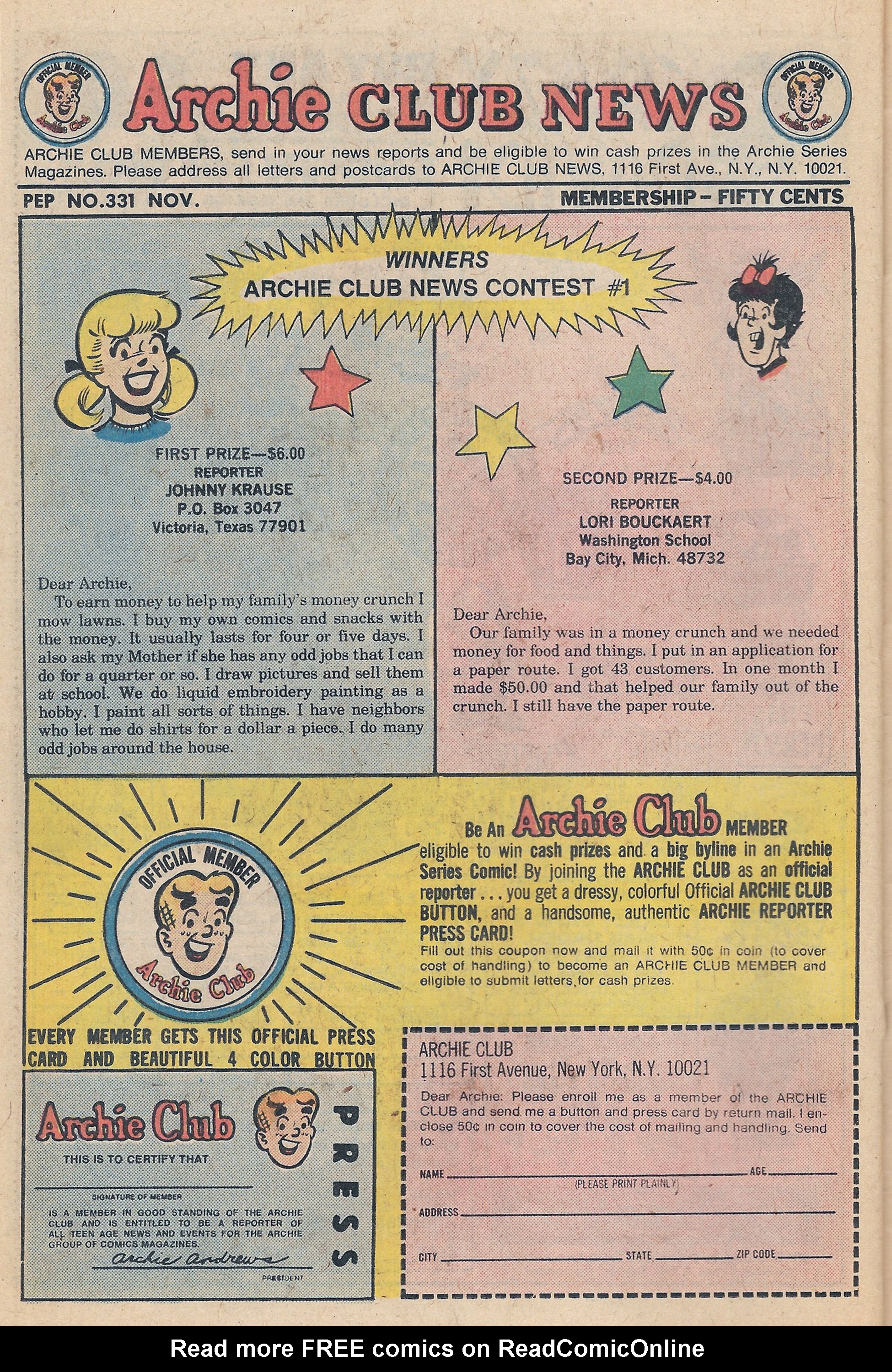 Read online Pep Comics comic -  Issue #331 - 26