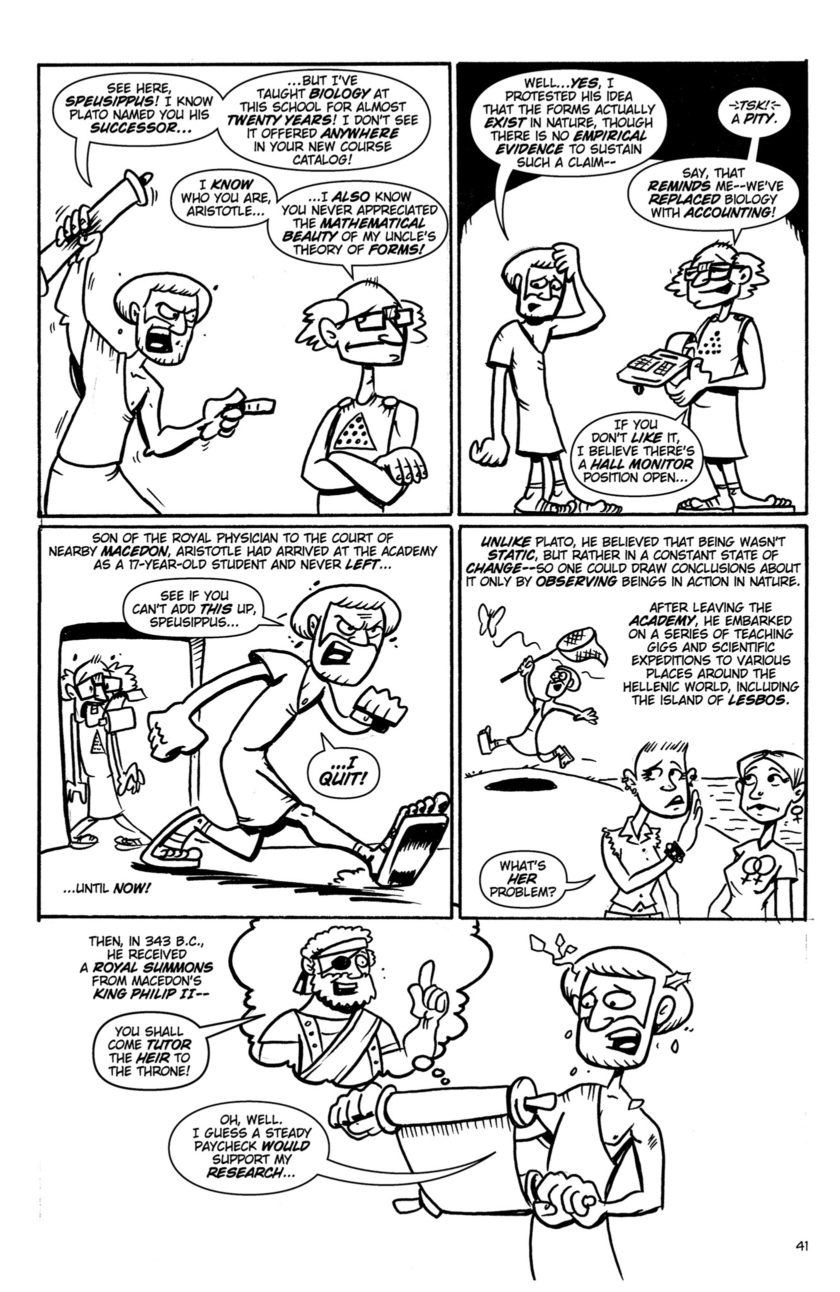 Read online Action Philosophers! comic -  Issue #Action Philosophers! TPB (Part 1) - 41