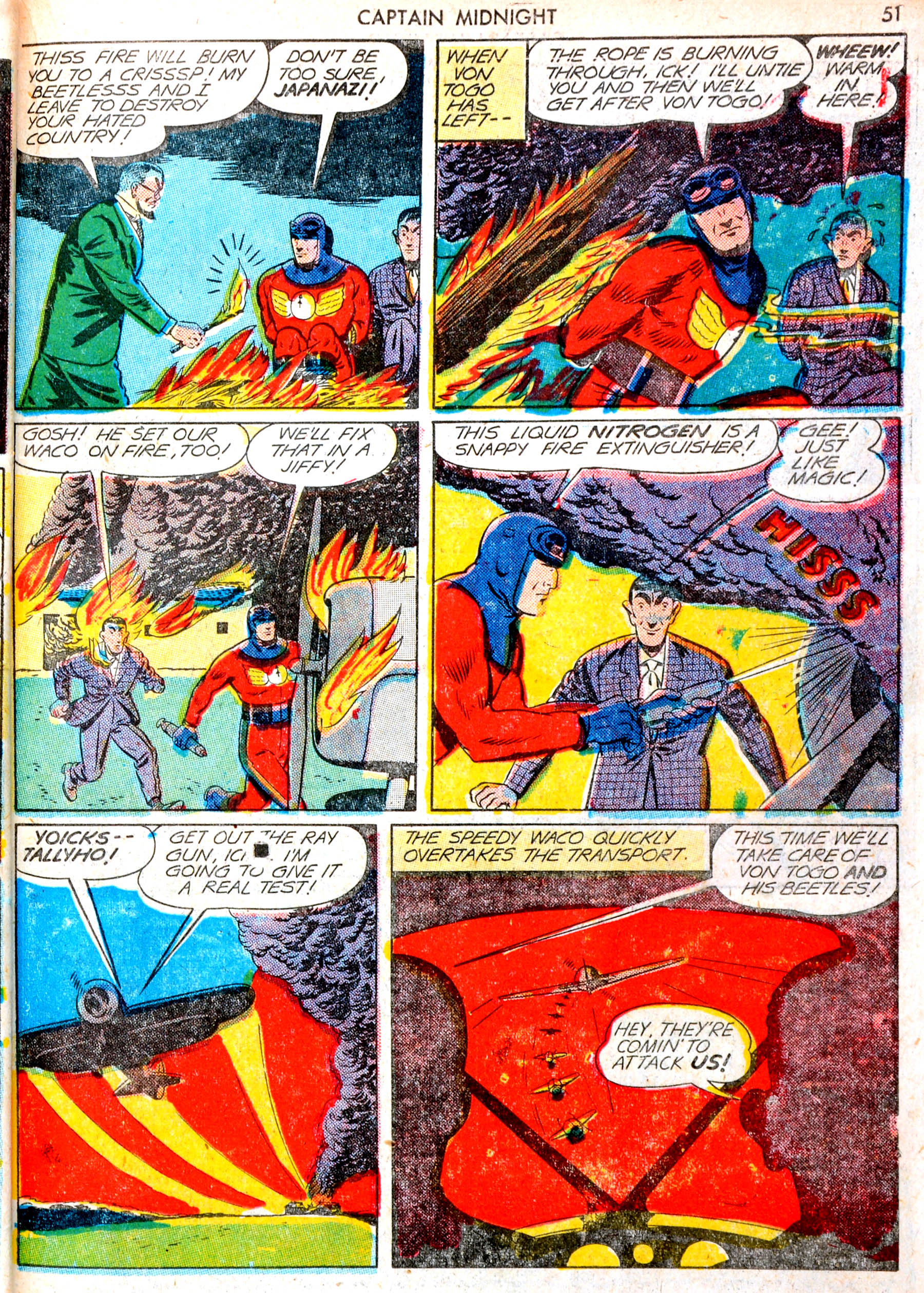 Read online Captain Midnight (1942) comic -  Issue #13 - 50
