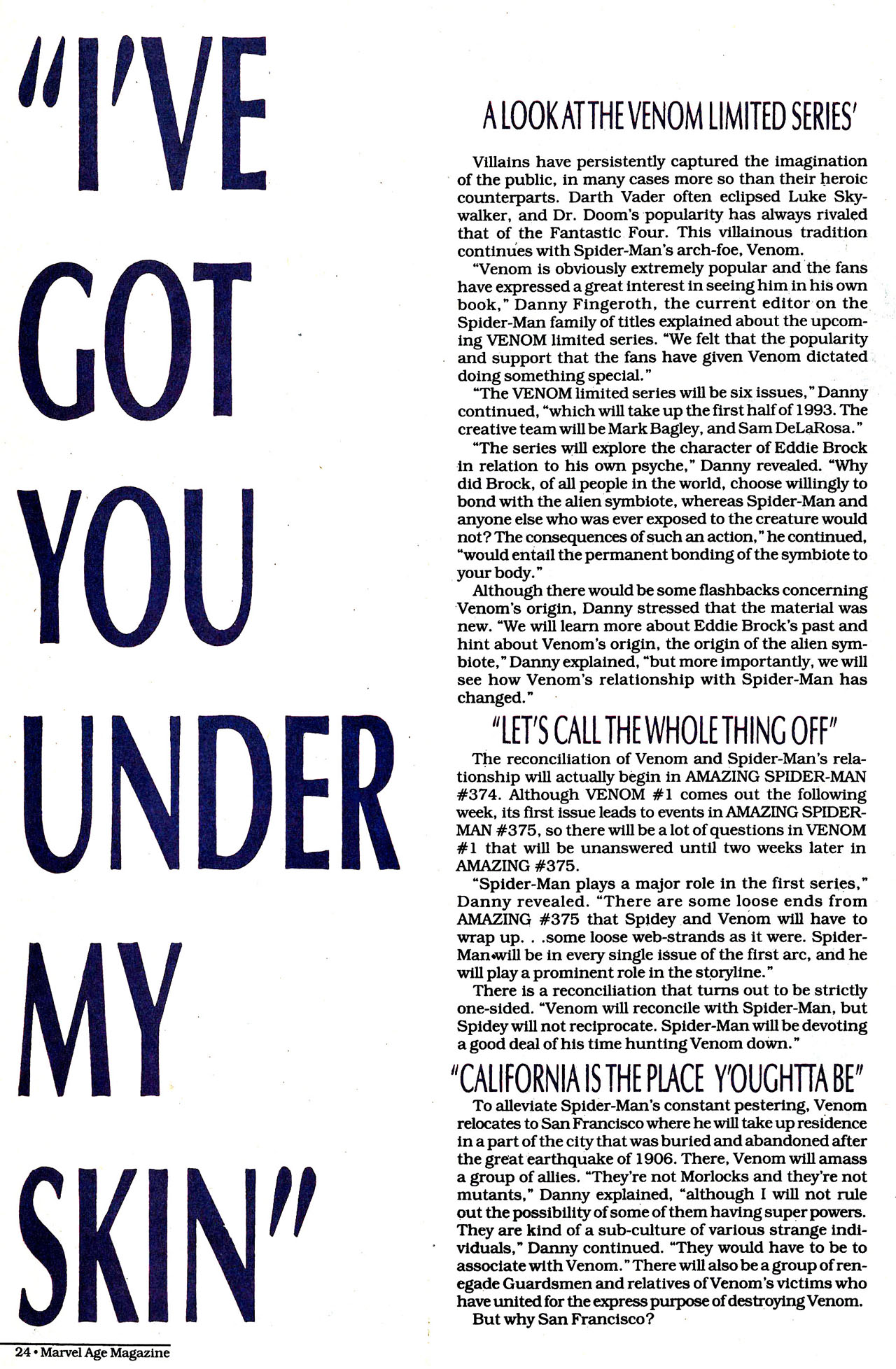 Read online Marvel Age comic -  Issue #120 - 25