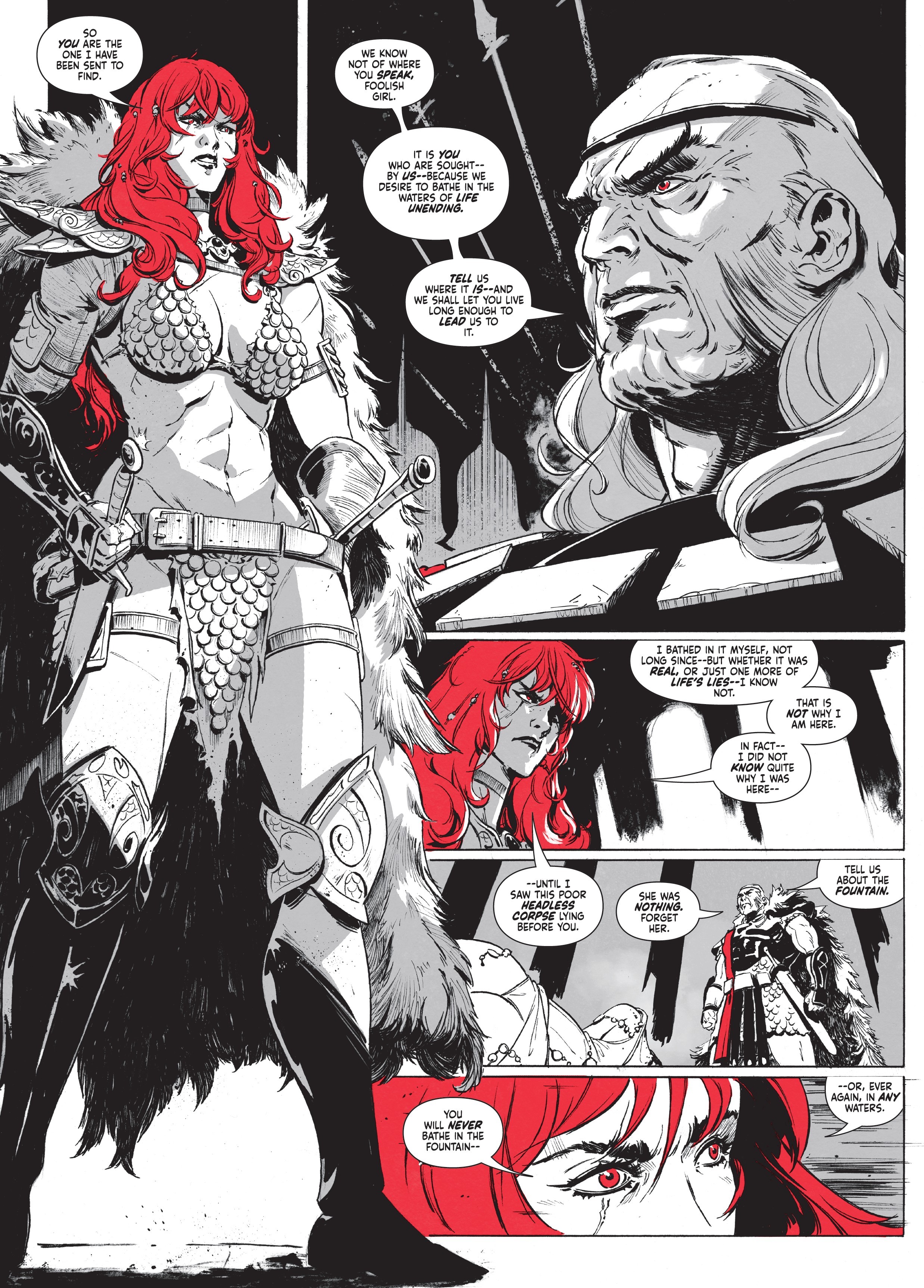 Read online Red Sonja: Ballad of the Red Goddess comic -  Issue # TPB - 42