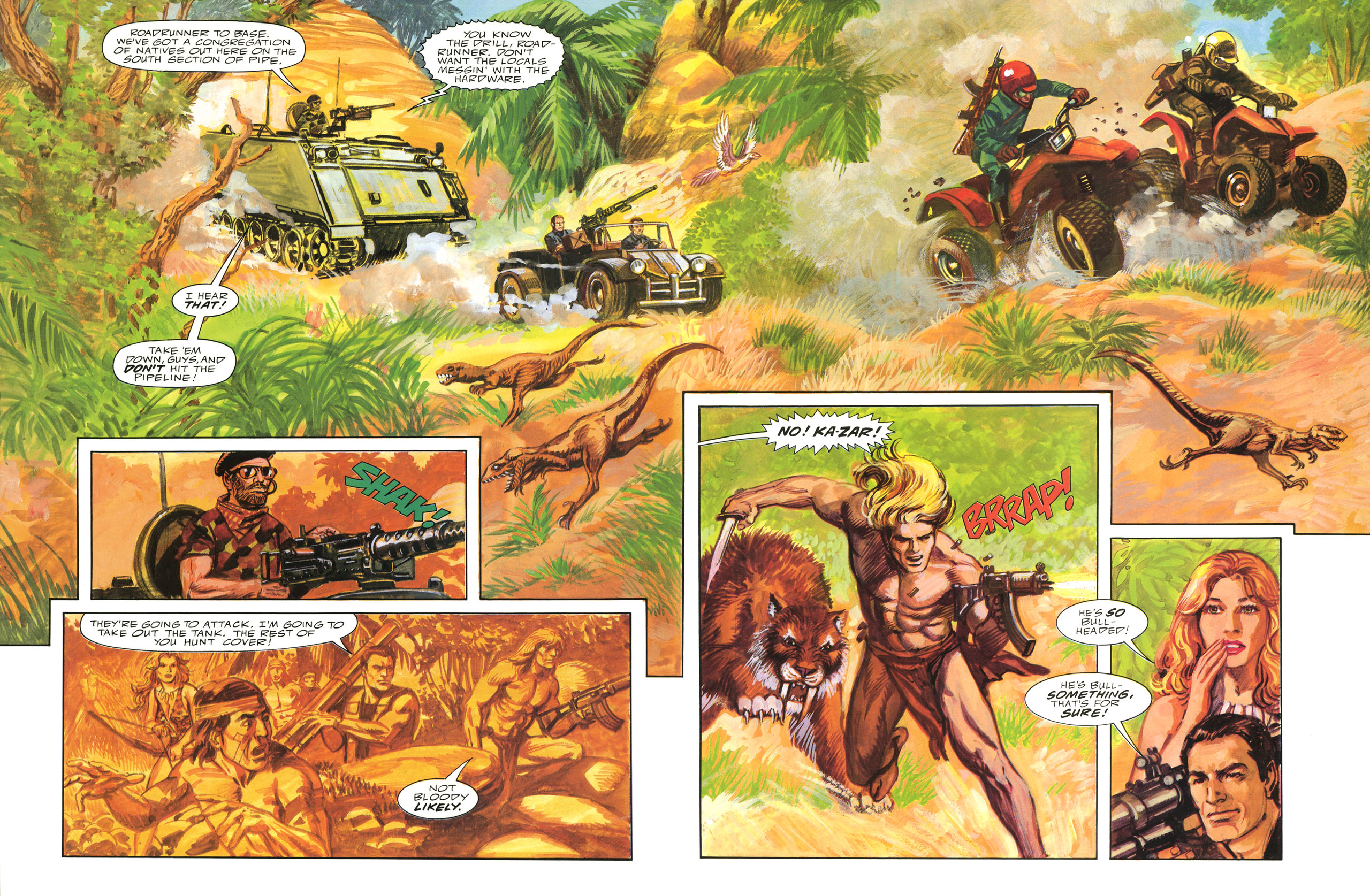 Read online Marvel Graphic Novel comic -  Issue #62 - Ka-Zar - Guns of the Savage Land - 40