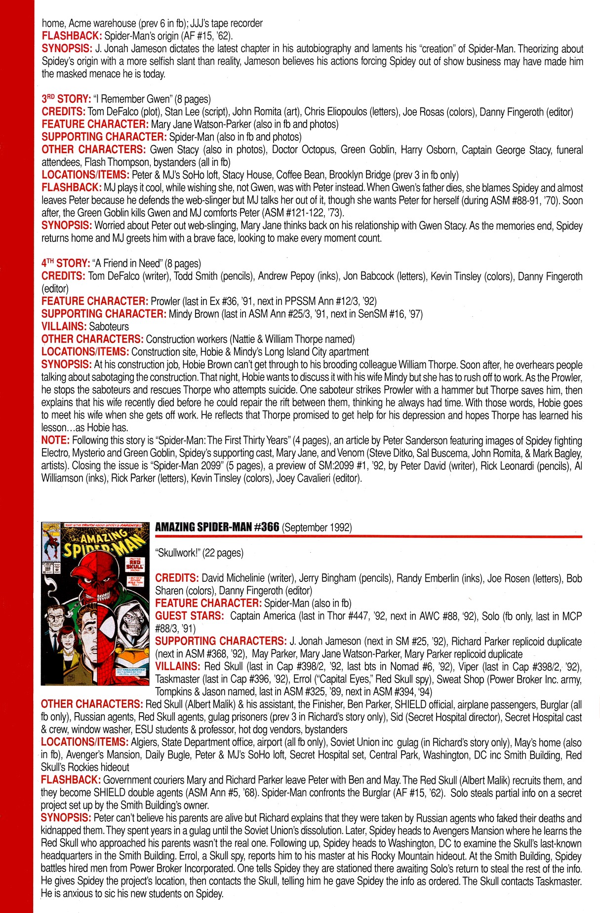 Read online Official Index to the Marvel Universe comic -  Issue #8 - 24