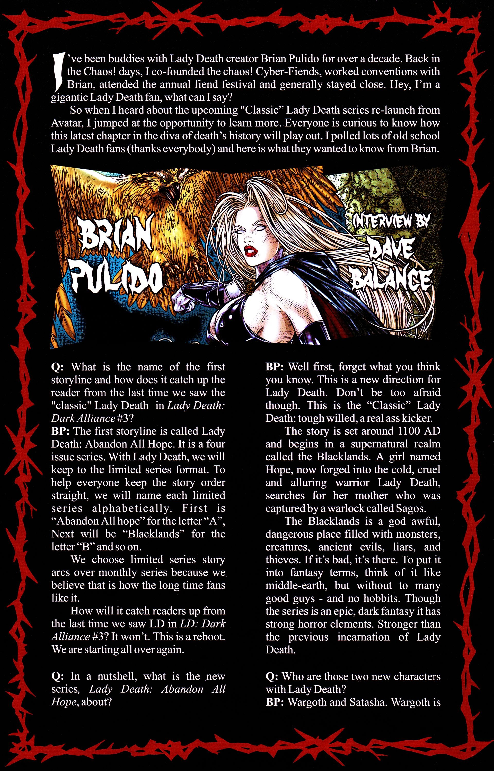 Read online Brian Pulido's Lady Death: Abandon All Hope comic -  Issue #0.5 - 8