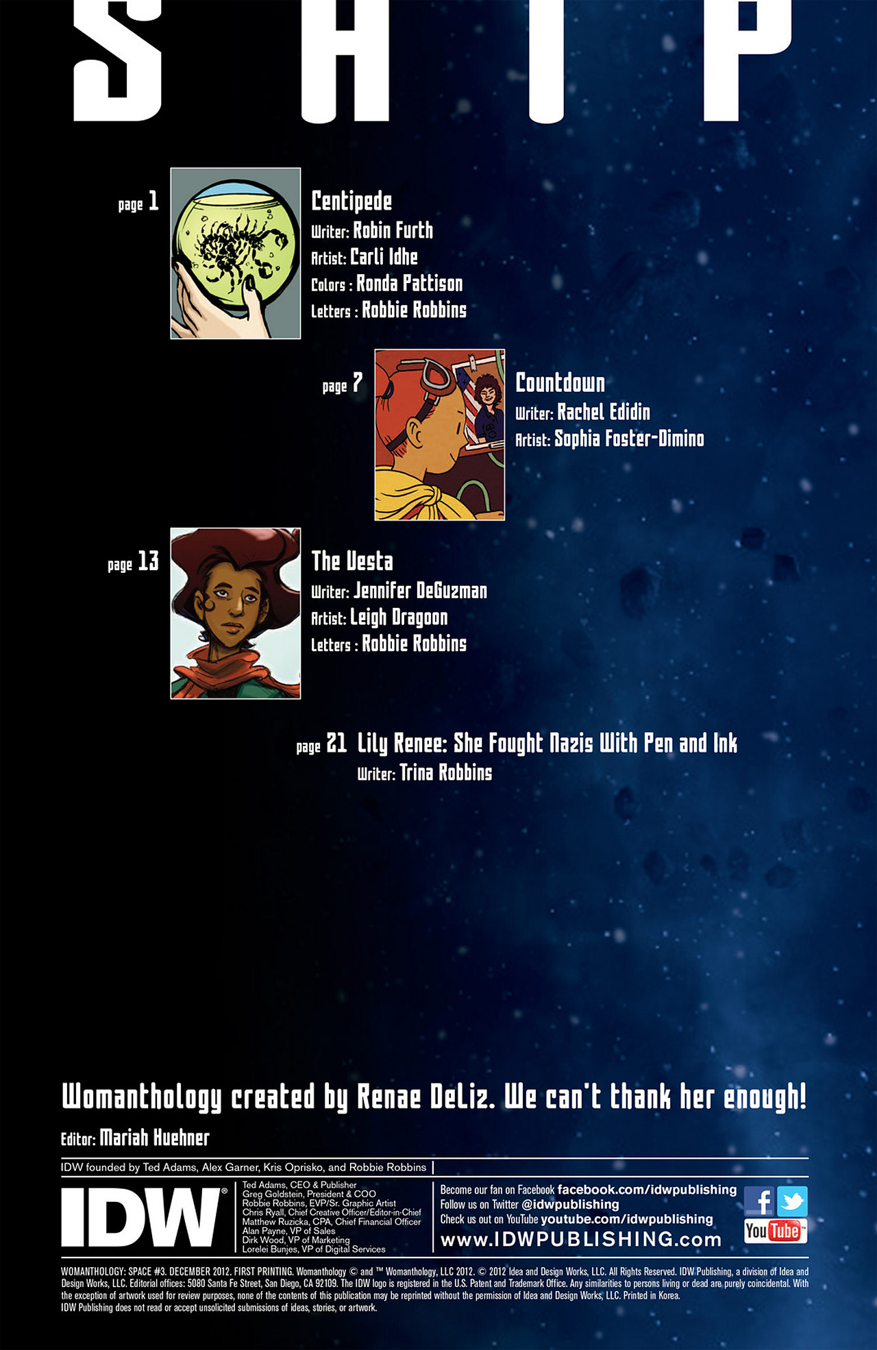 Read online Womanthology: Space comic -  Issue #3 - 2