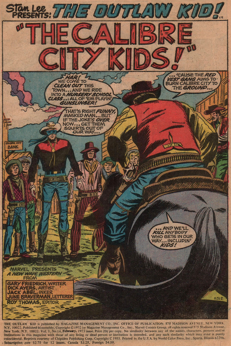 Read online The Outlaw Kid (1970) comic -  Issue #14 - 3