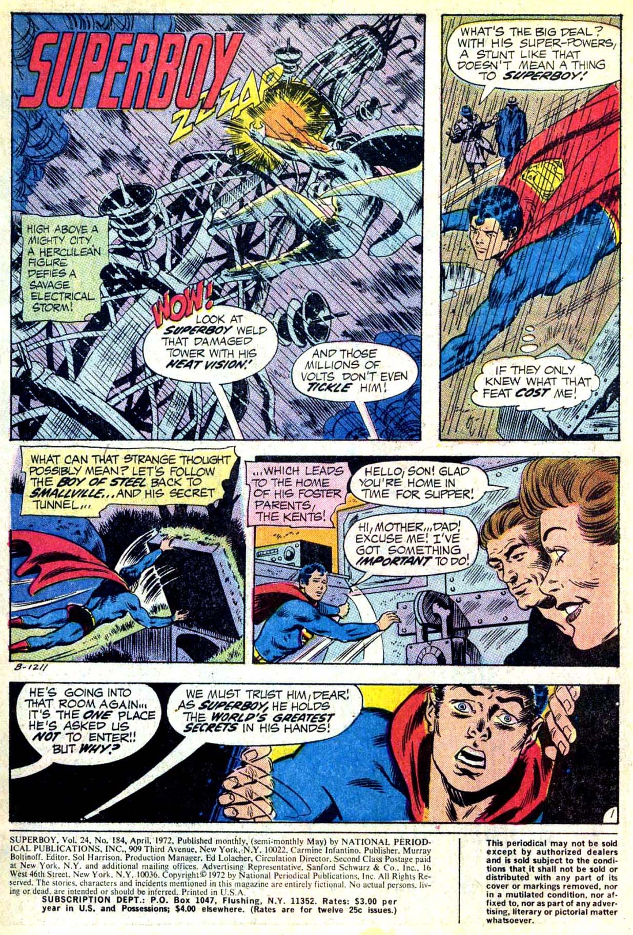 Superboy (1949) 184 Page 1
