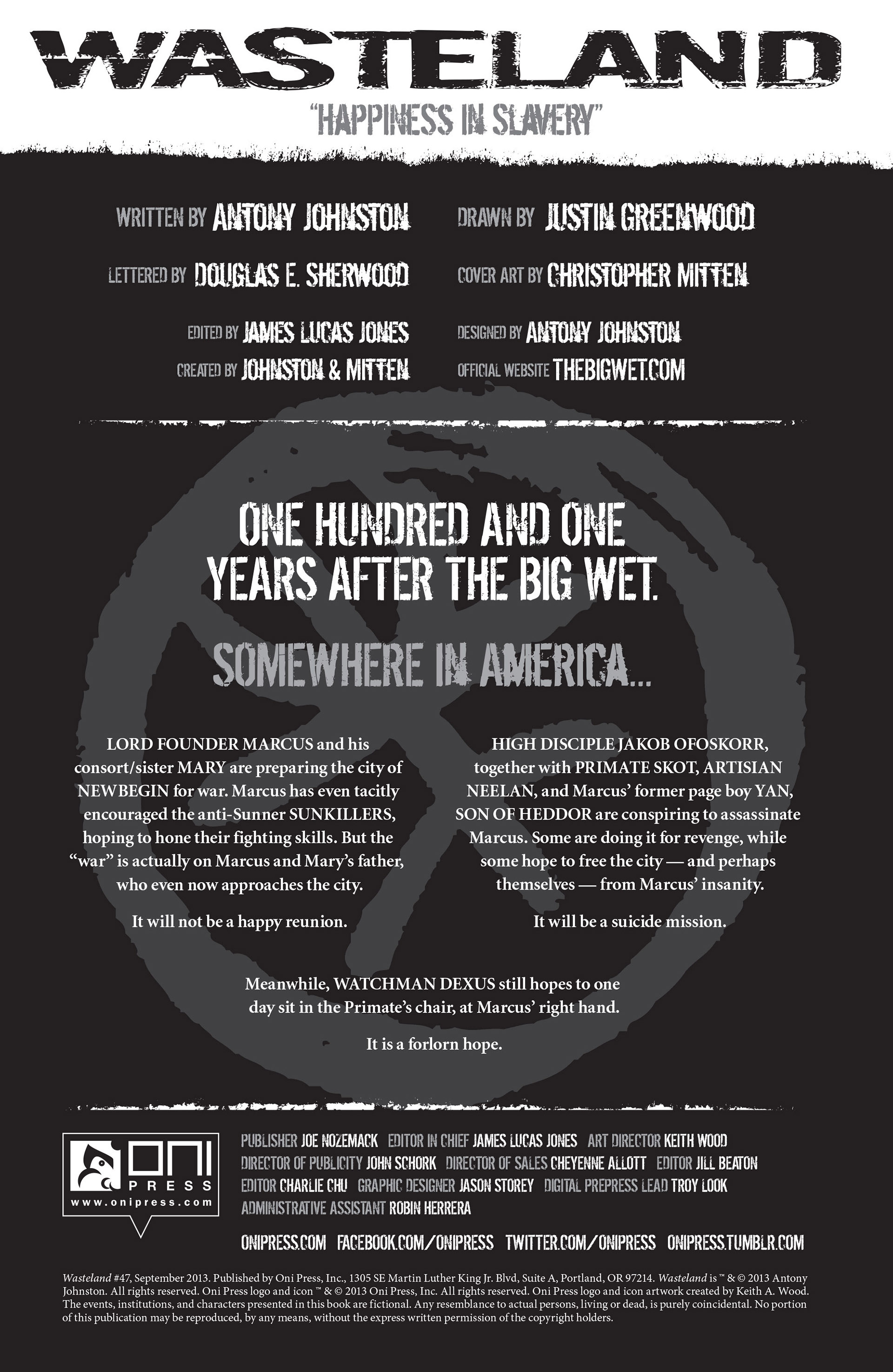 Read online Wasteland (2006) comic -  Issue #47 - 2