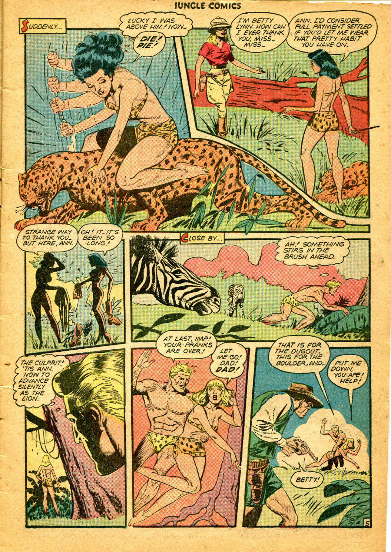 Read online Jungle Comics comic -  Issue #89 - 7