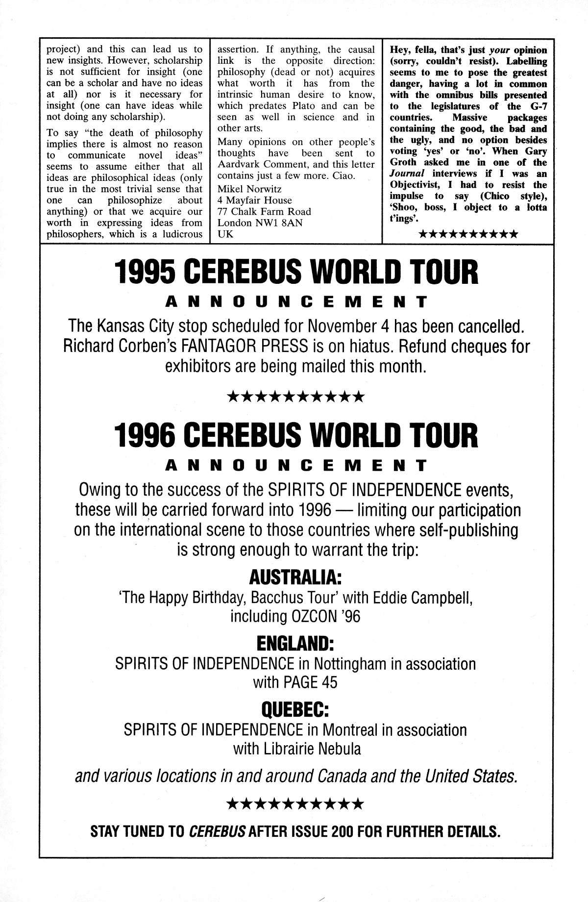 Read online Cerebus comic -  Issue #195 - 29