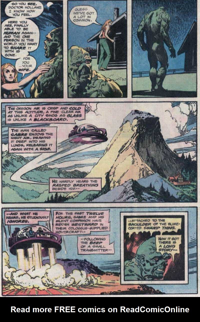 Read online Swamp Thing (1972) comic -  Issue #23 - 12