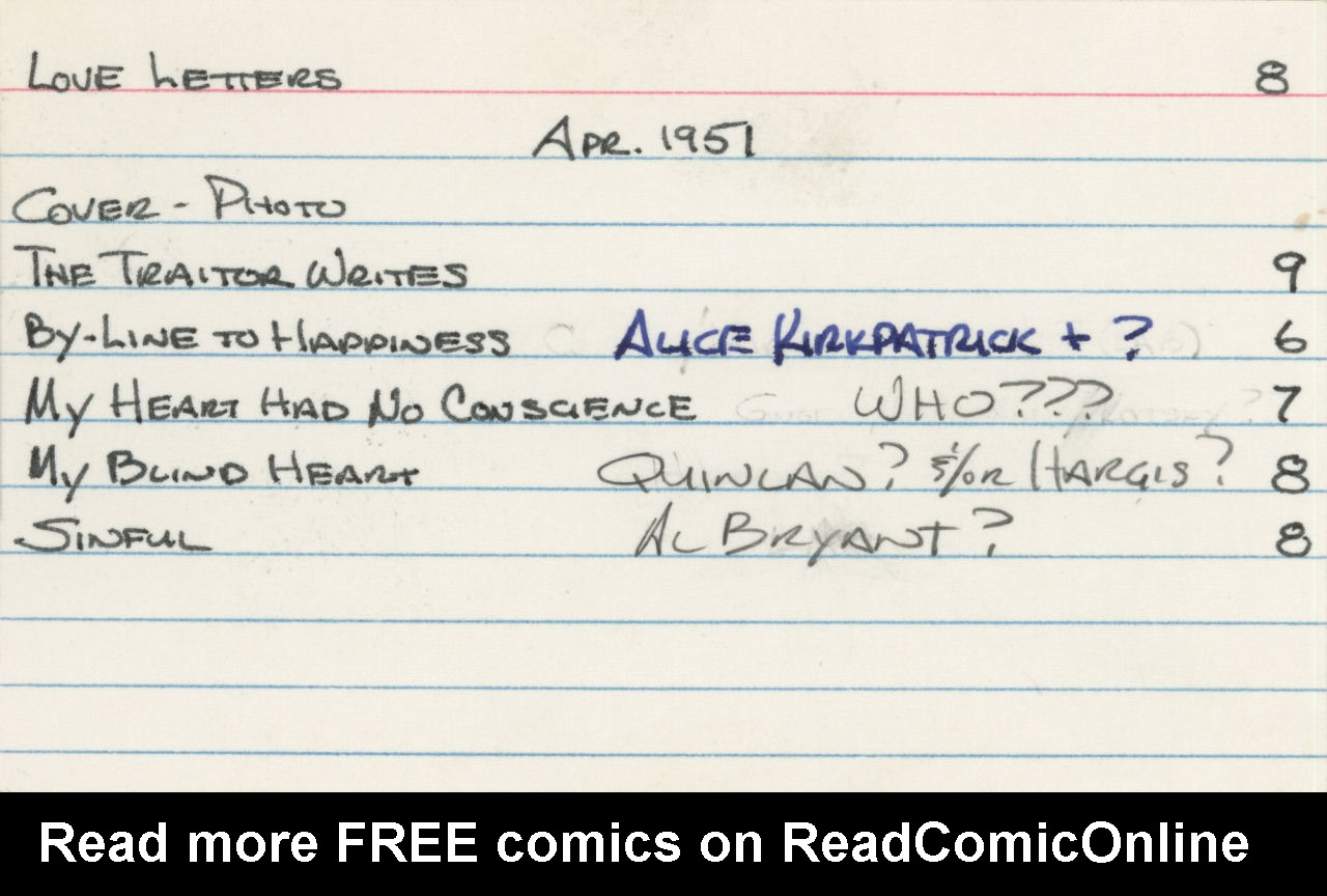 Read online Love Letters comic -  Issue #8 - 52