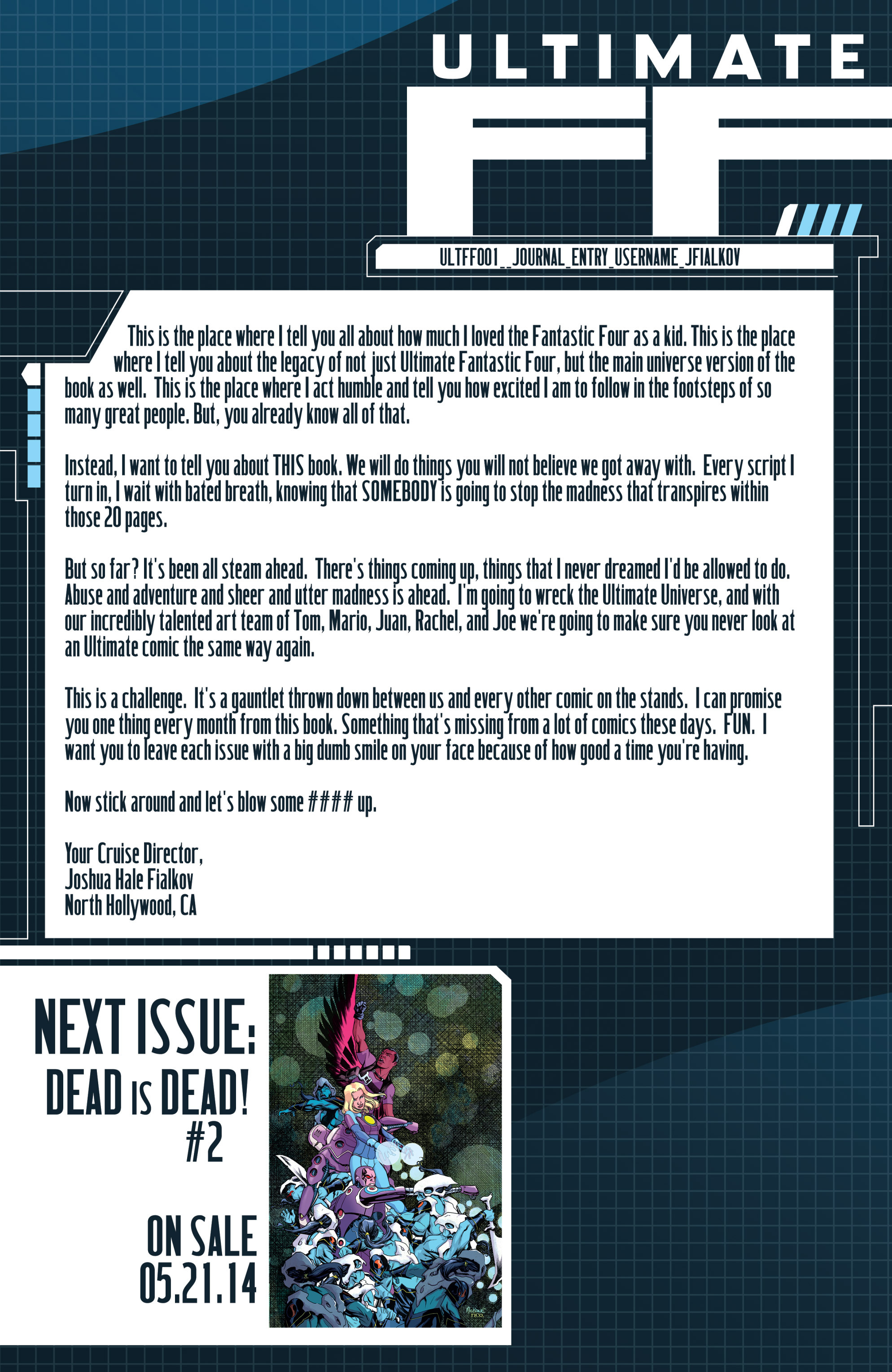 Read online Ultimate FF comic -  Issue #1 - 22