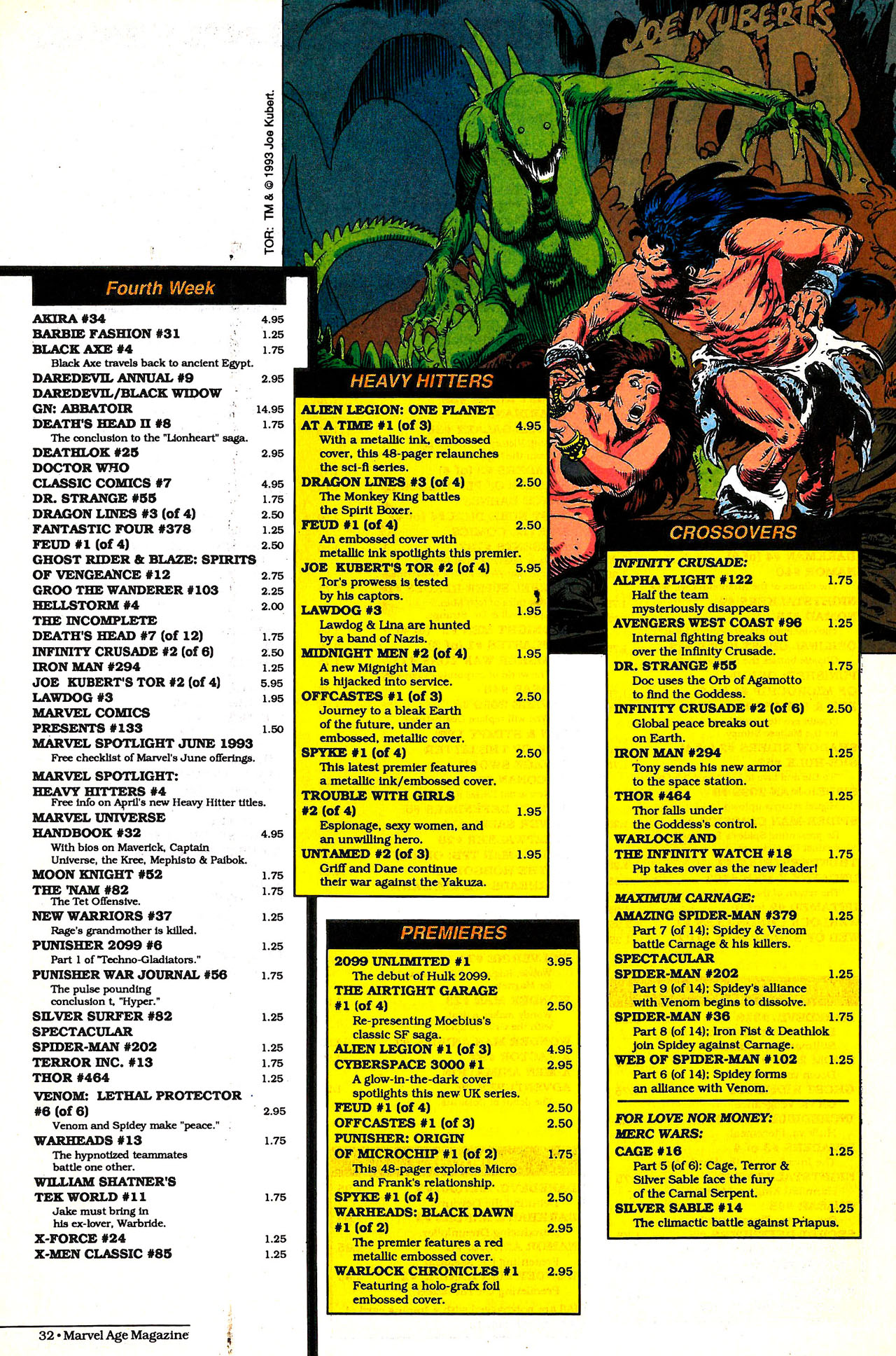 Read online Marvel Age comic -  Issue #125 - 31