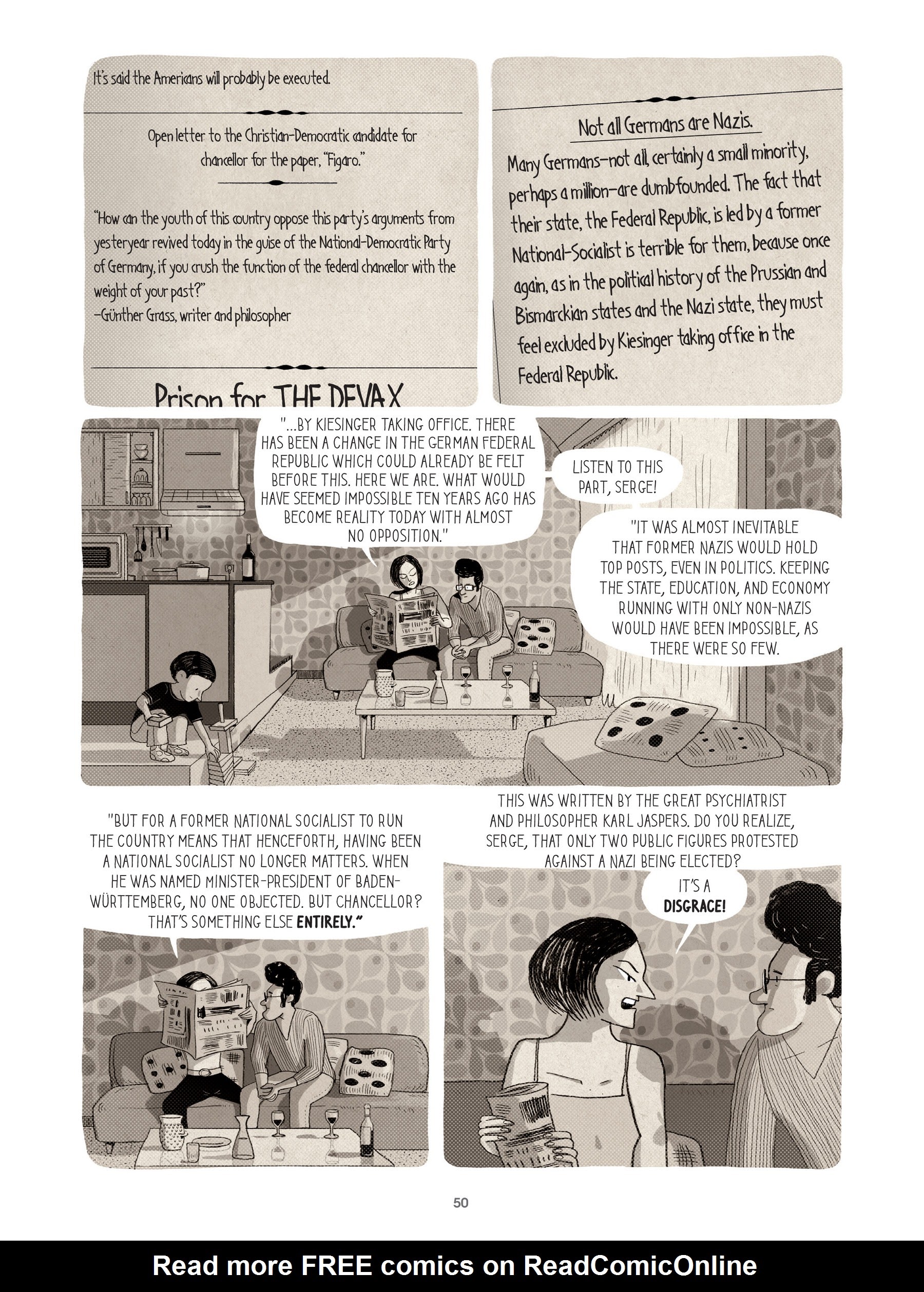 Read online For Justice: The Serge & Beate Klarsfeld Story comic -  Issue # TPB (Part 1) - 50