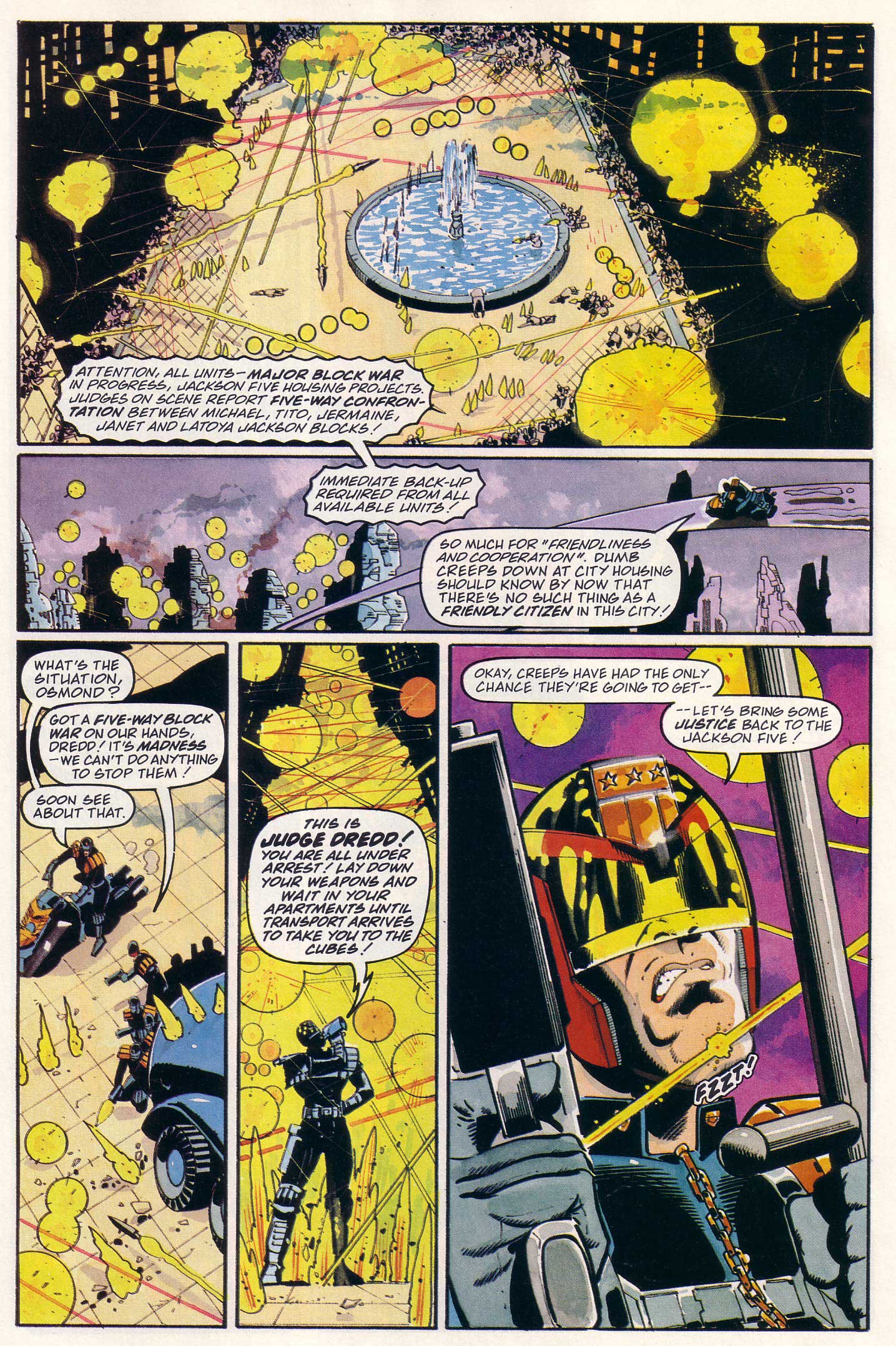 Read online Judge Dredd Lawman of the Future comic -  Issue #9 - 23