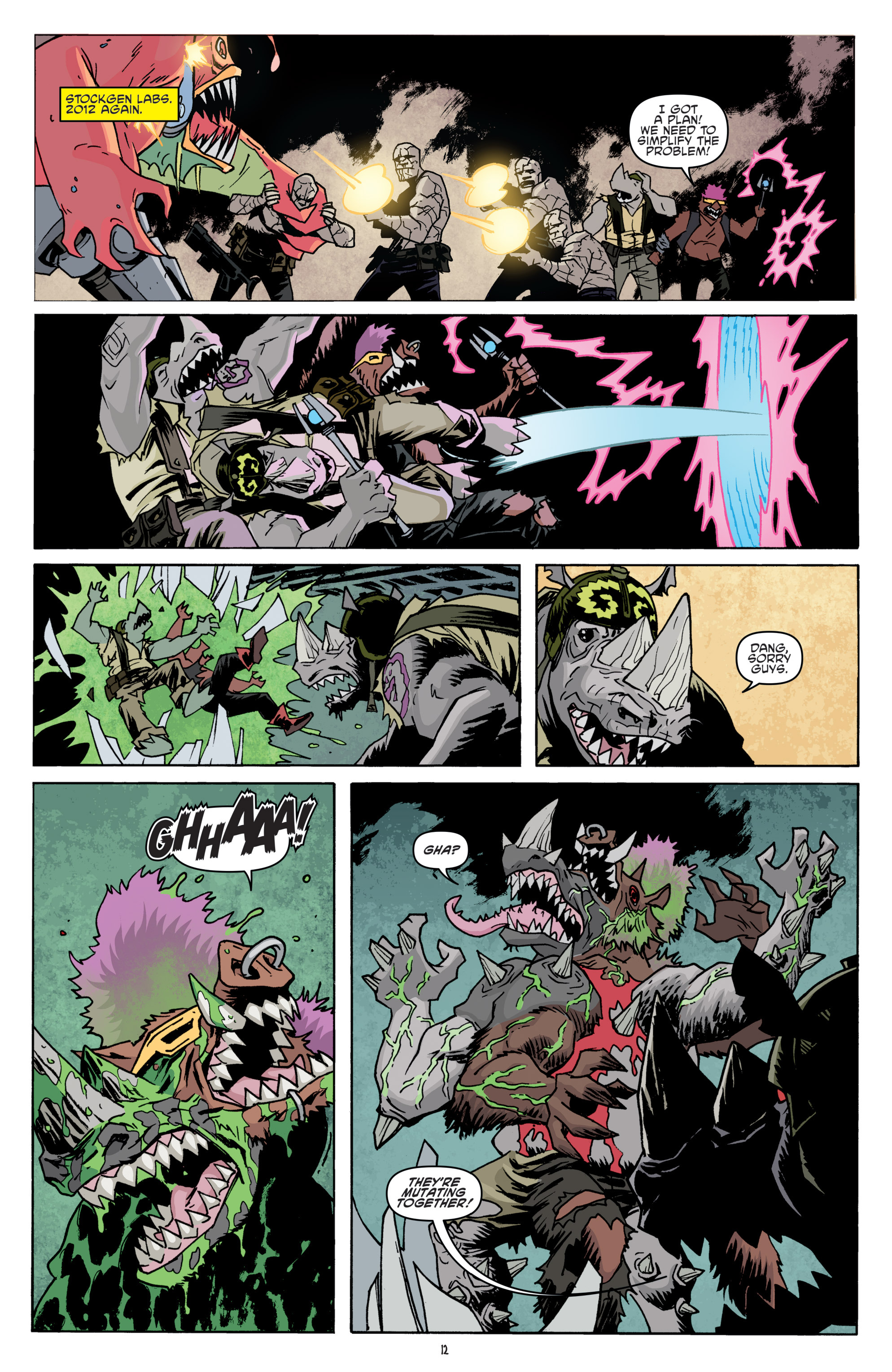 Read online Teenage Mutant Ninja Turtles Bebop & Rocksteady Destroy Everything comic -  Issue #4 - 14