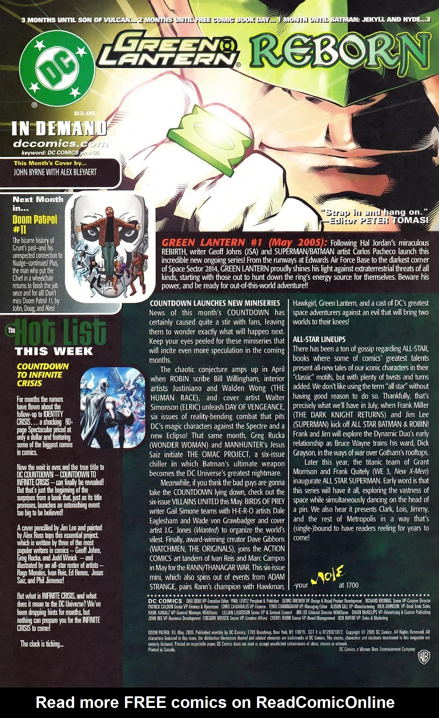 Read online Doom Patrol (2004) comic -  Issue #10 - 32