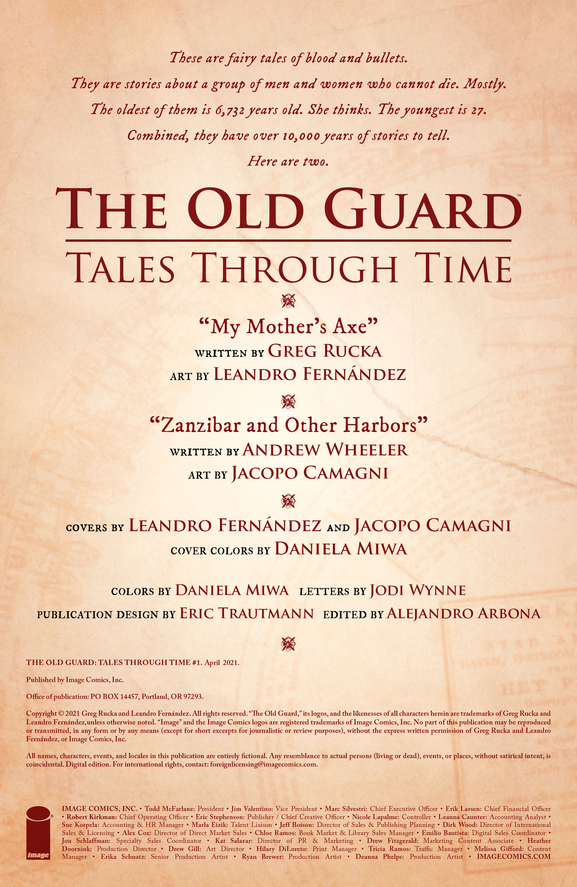 Read online The Old Guard: Tales Through Time comic -  Issue #1 - 2