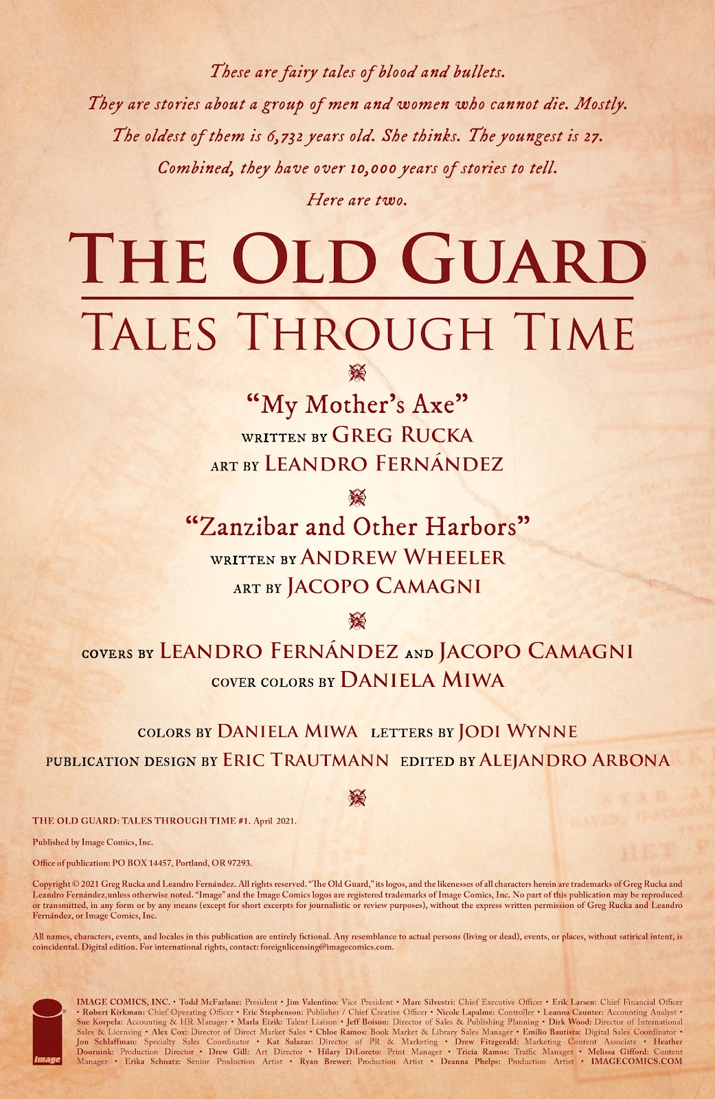 The Old Guard: Tales Through Time issue 1 - Page 2
