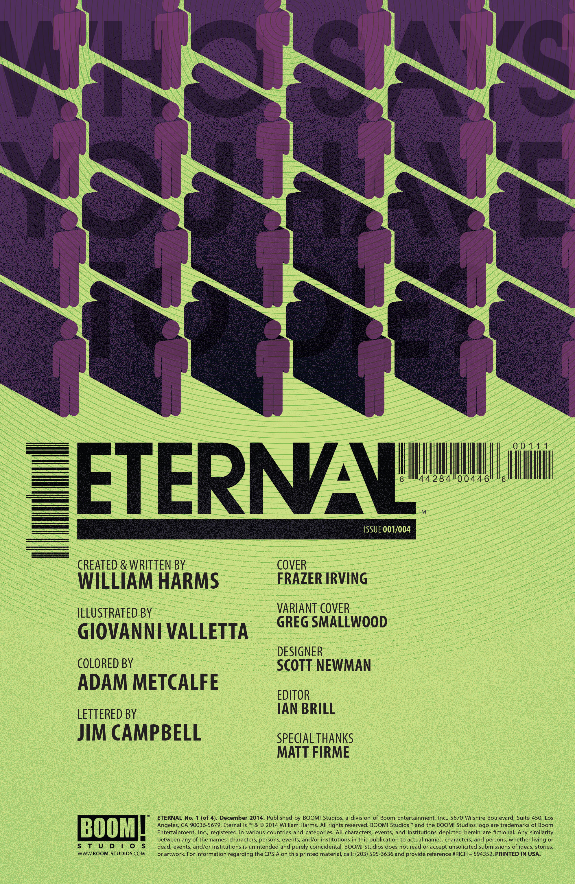 Read online Eternal (2014) comic -  Issue #1 - 2