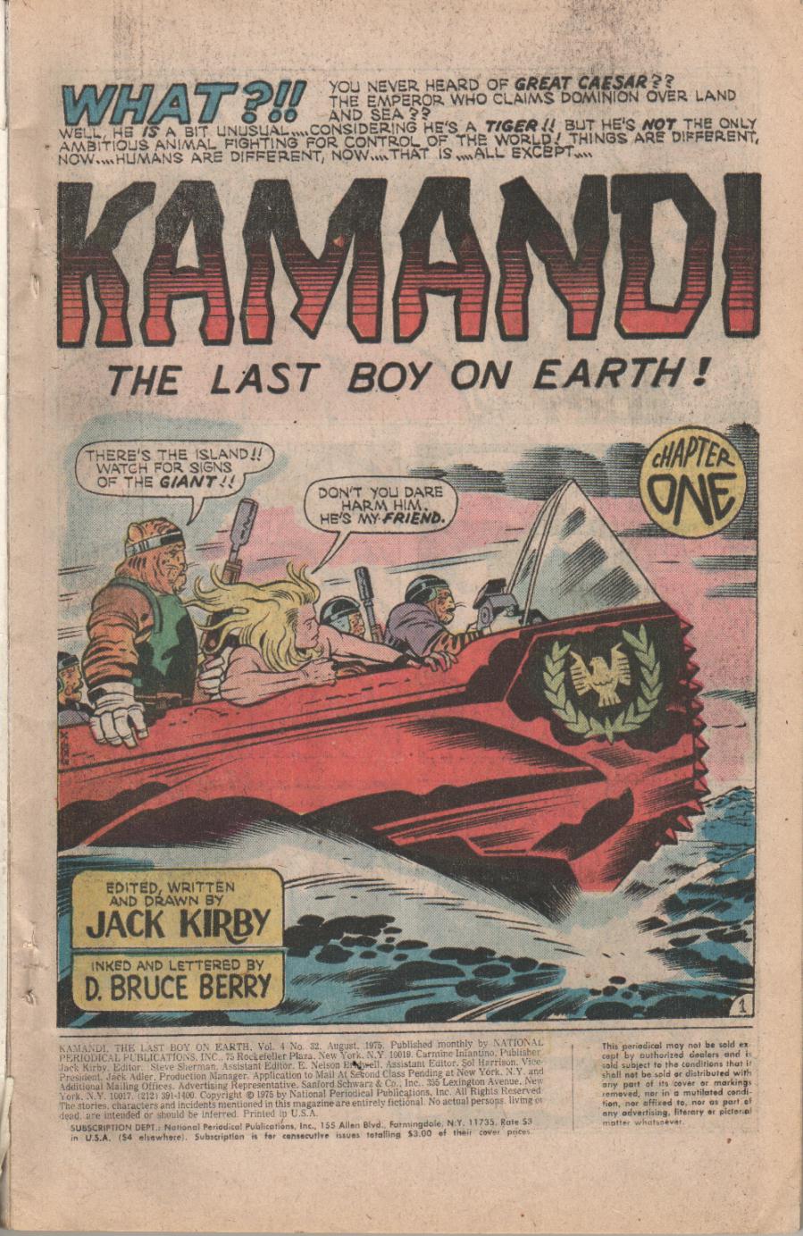 Read online Kamandi, The Last Boy On Earth comic -  Issue #32 - 3