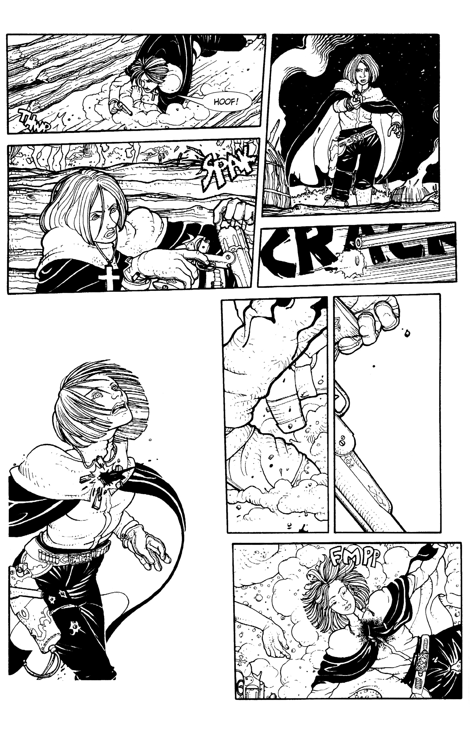 Read online Warrior Nun: Black & White comic -  Issue #12 - 17
